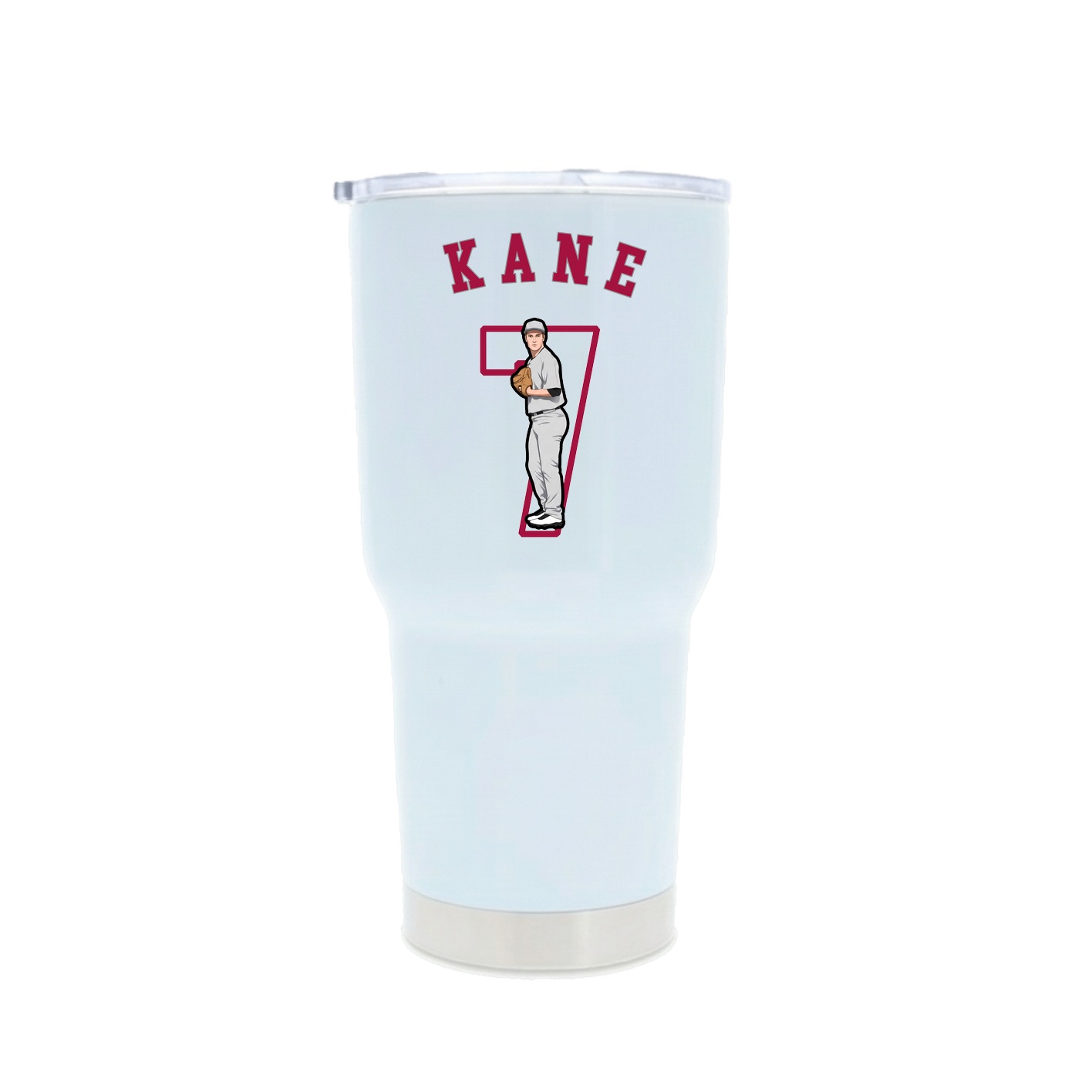 30oz Stainless Steel Tumbler — Shirsey Arch in White