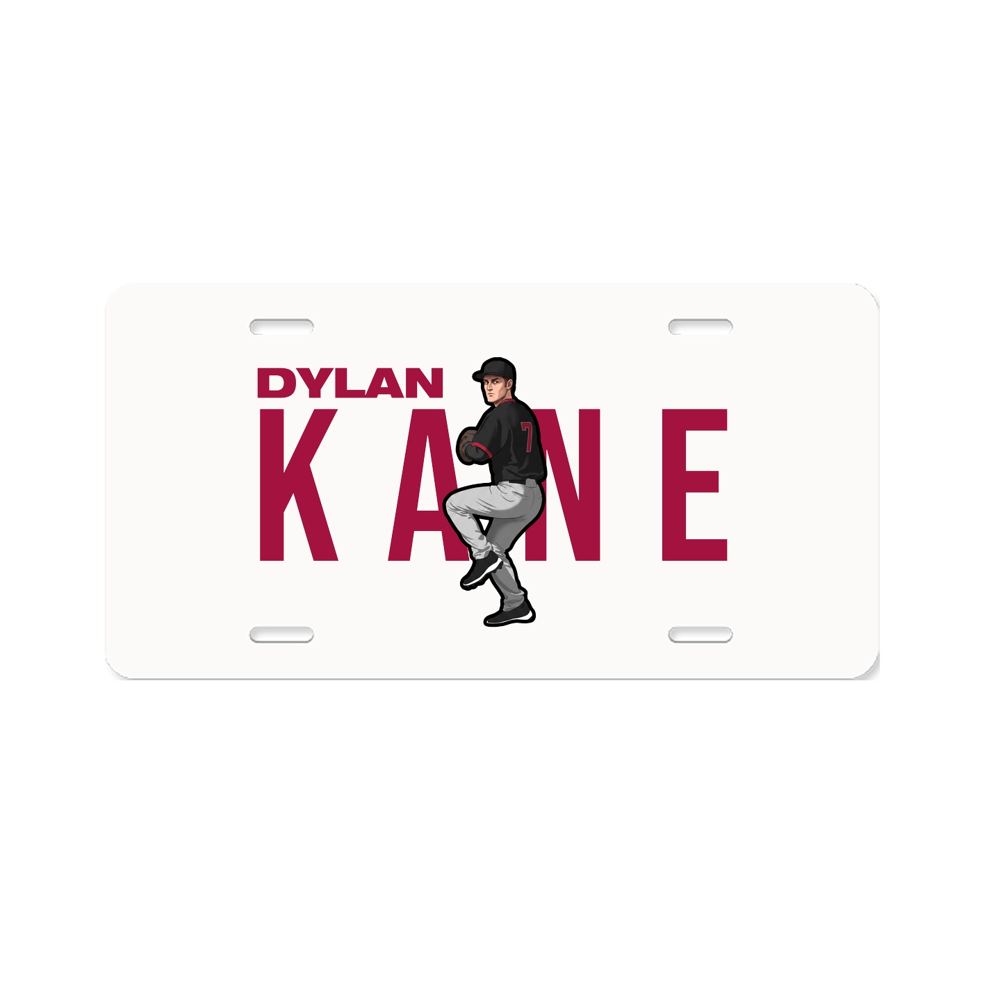 License Plate — Player Name in Classic