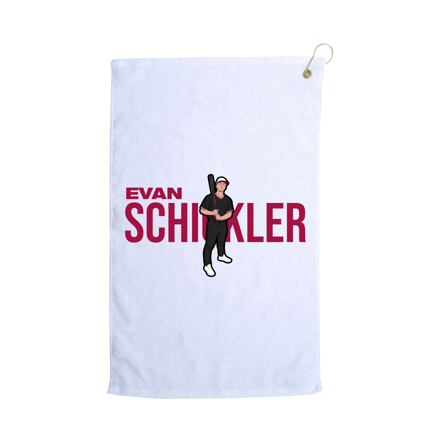 Golf Towel — Player Name in White