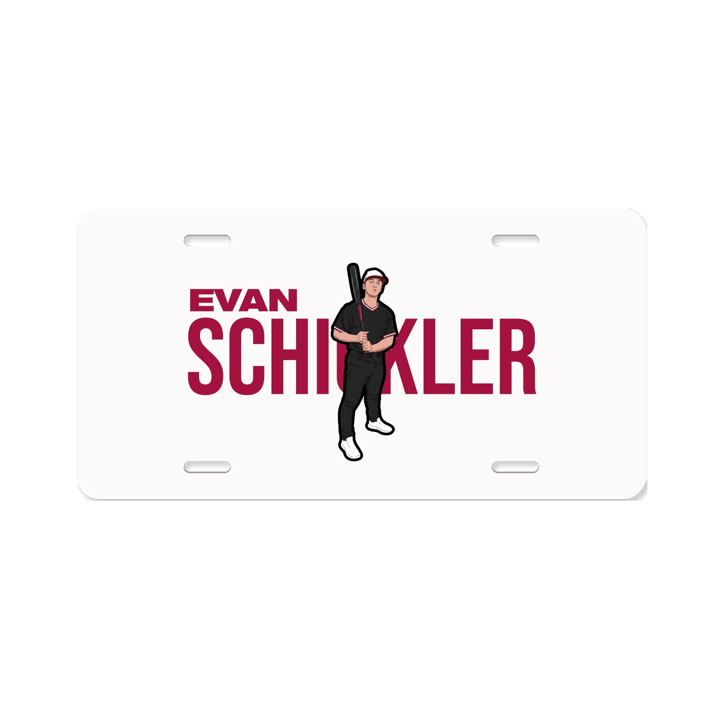 License Plate — Player Name in Classic