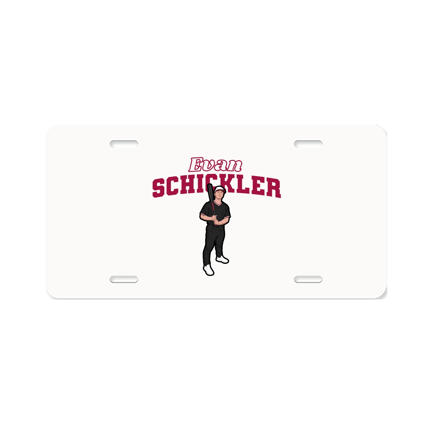 License Plate — Name Arch in Classic