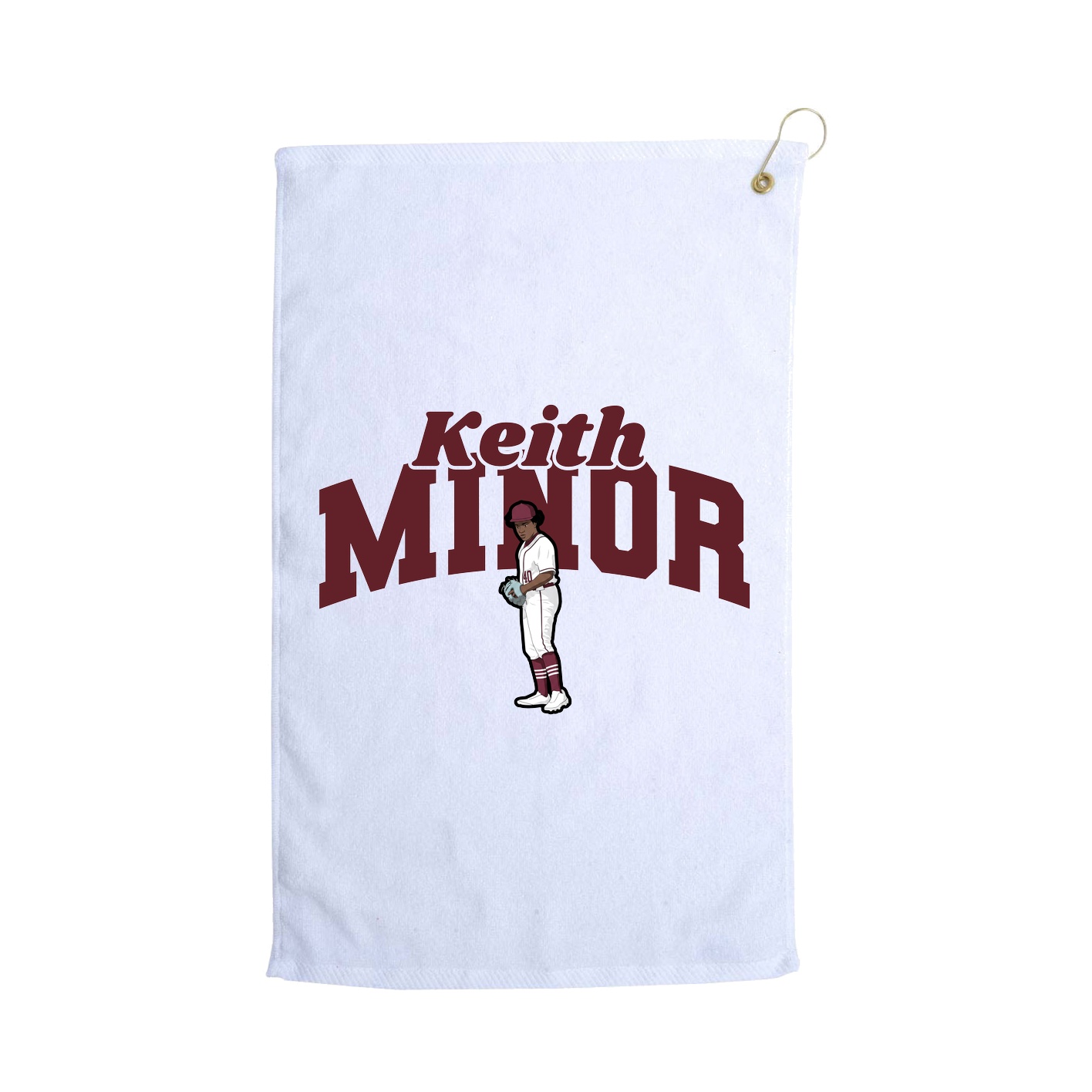 Golf Towel — Signature Arch in White