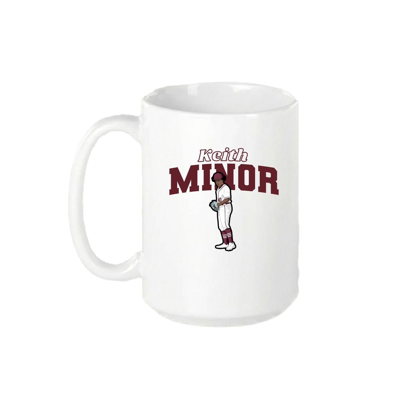 15oz Coffee Mug — Name Arch in White