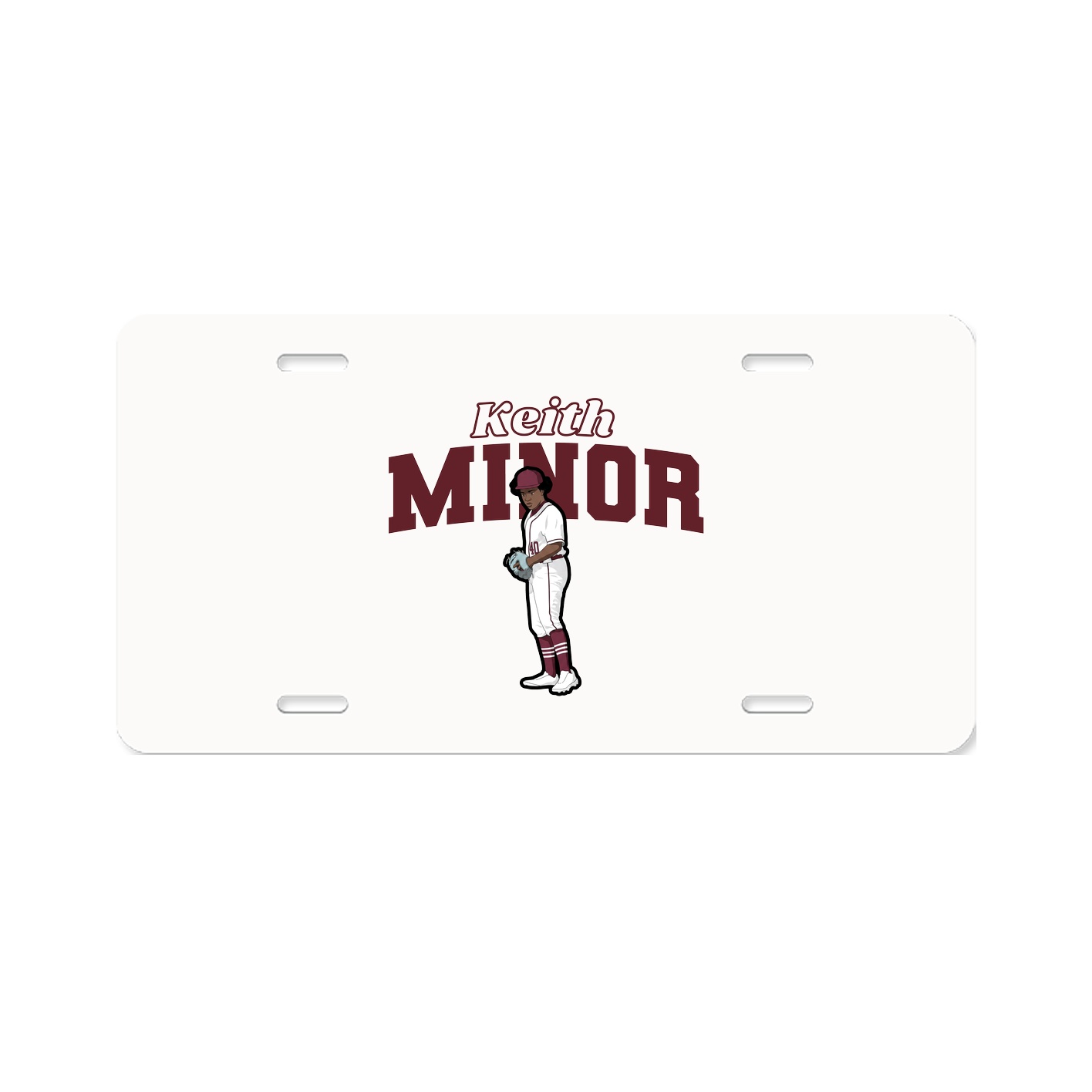 License Plate — Name Arch in Classic