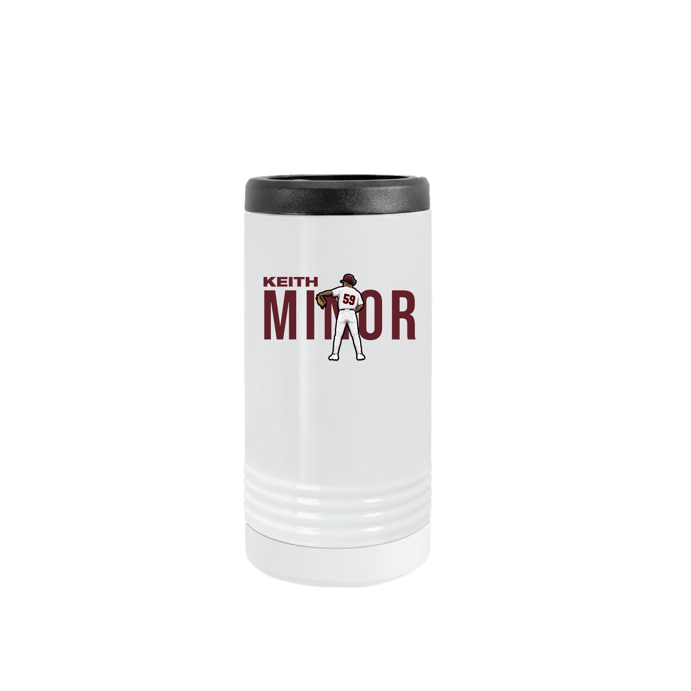 Slim Beverage Holder — Player Name in White