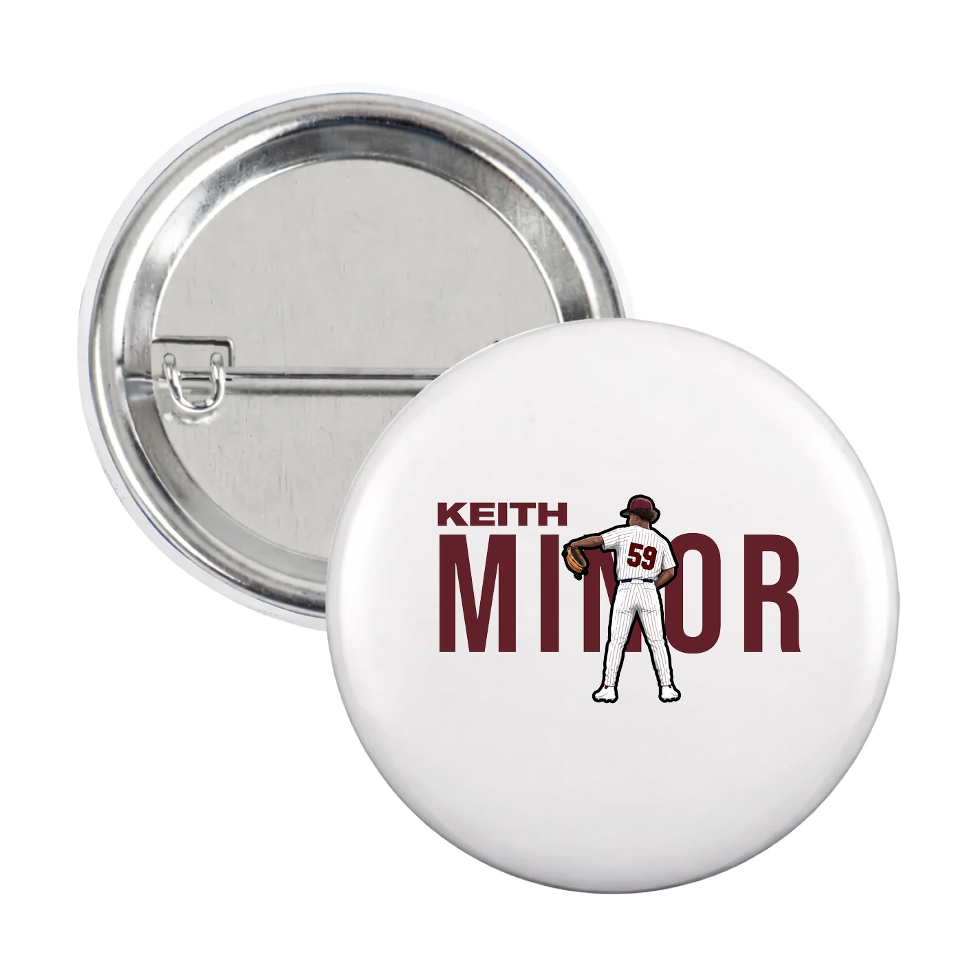 Game Day Button — Player Name in White