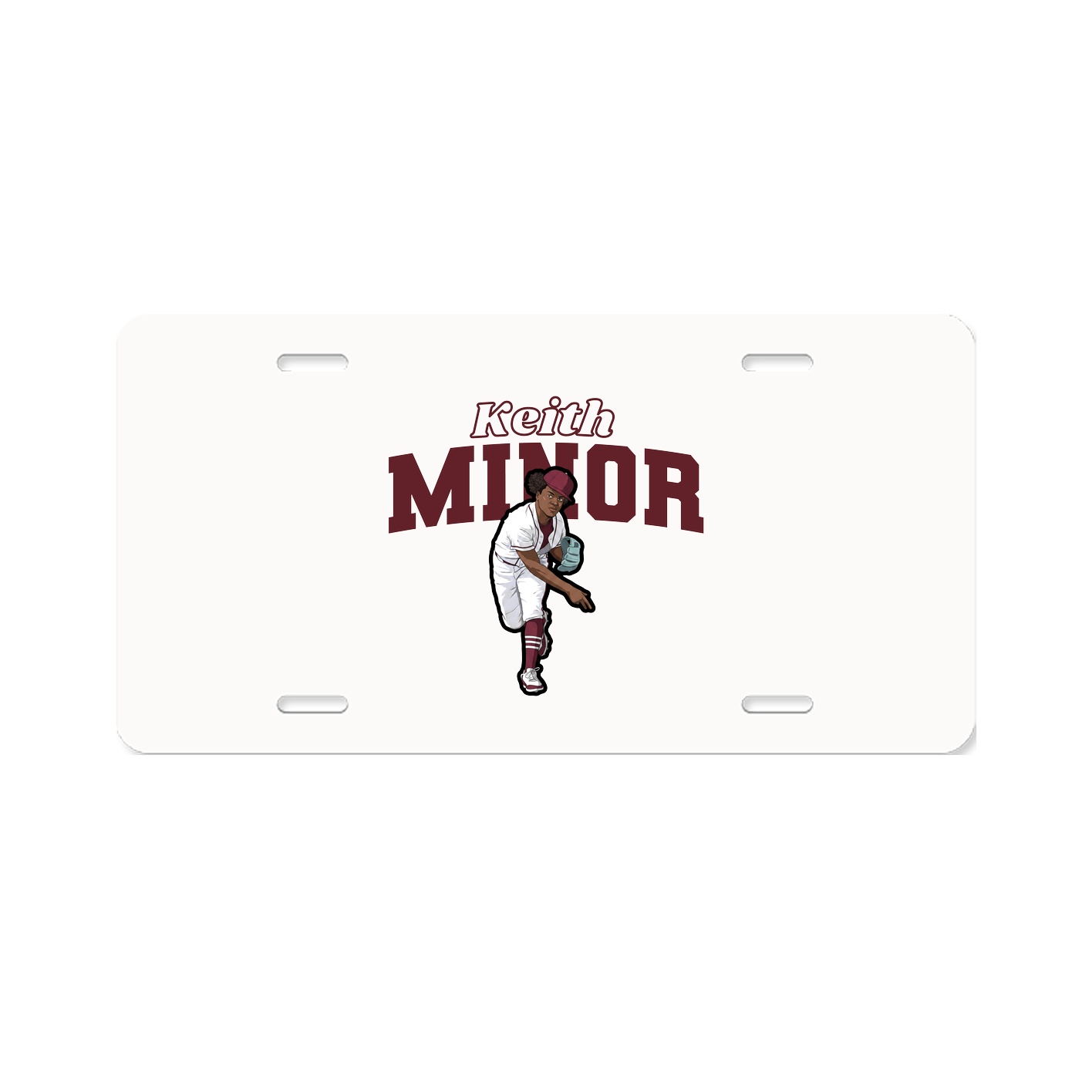 License Plate — Name Arch in Classic