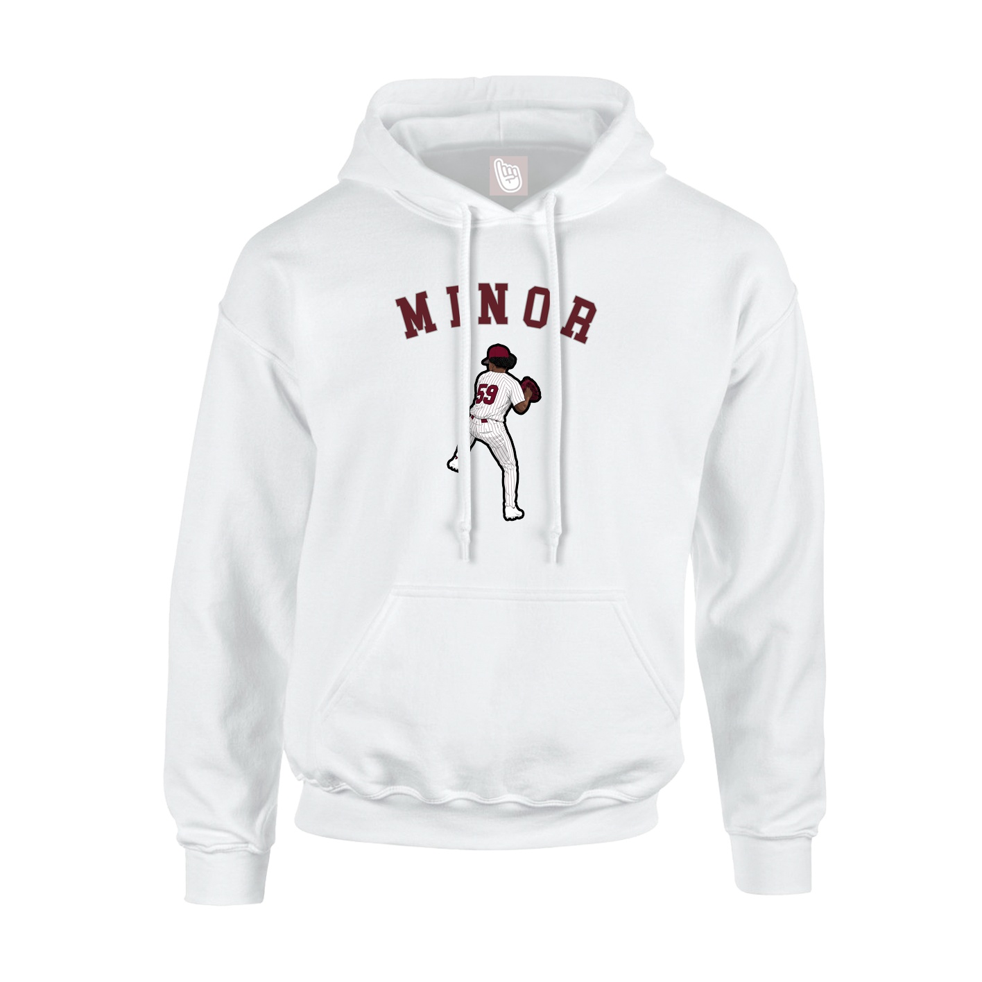 Hoodie — Shirsey Arch in White