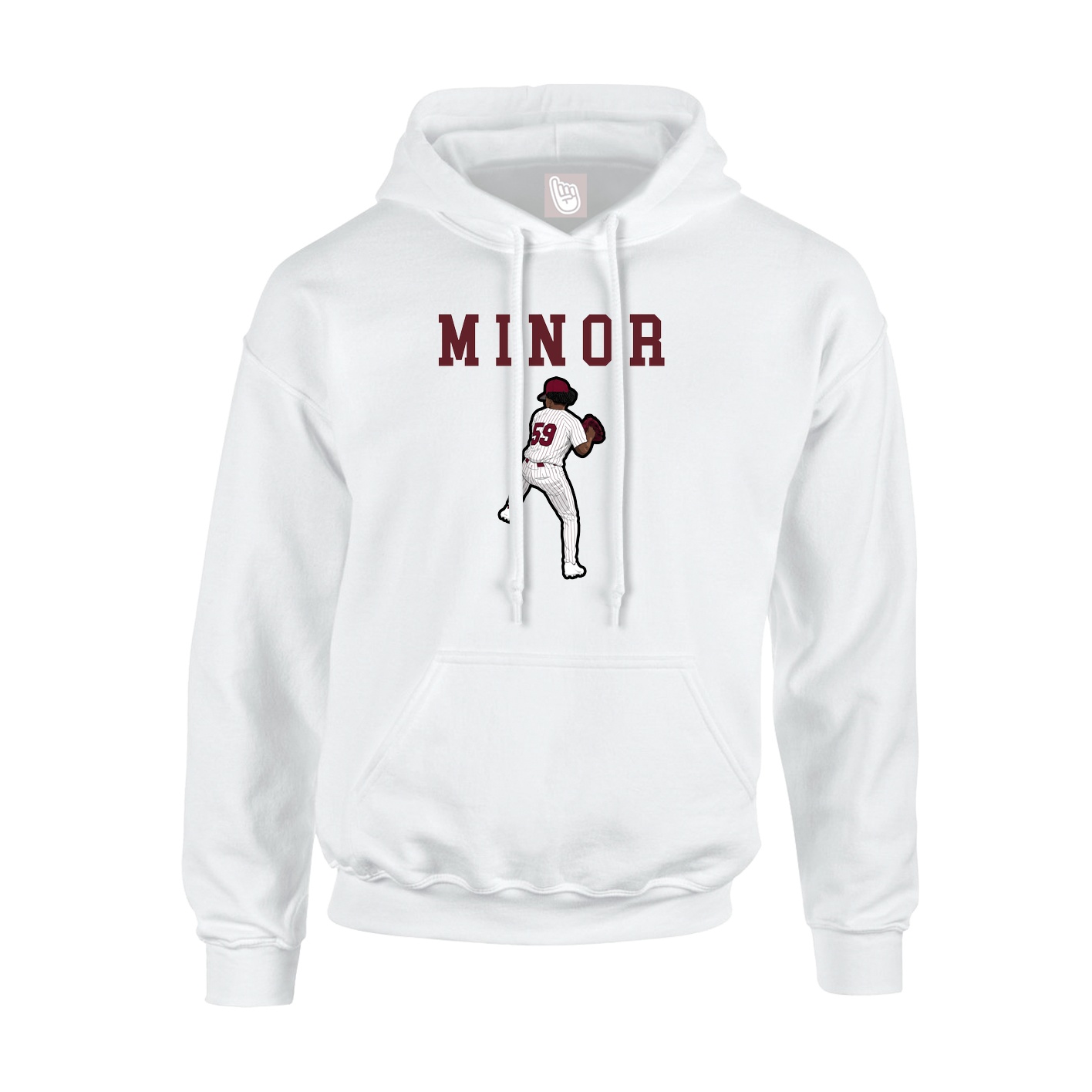 Hoodie — Shirsey in White