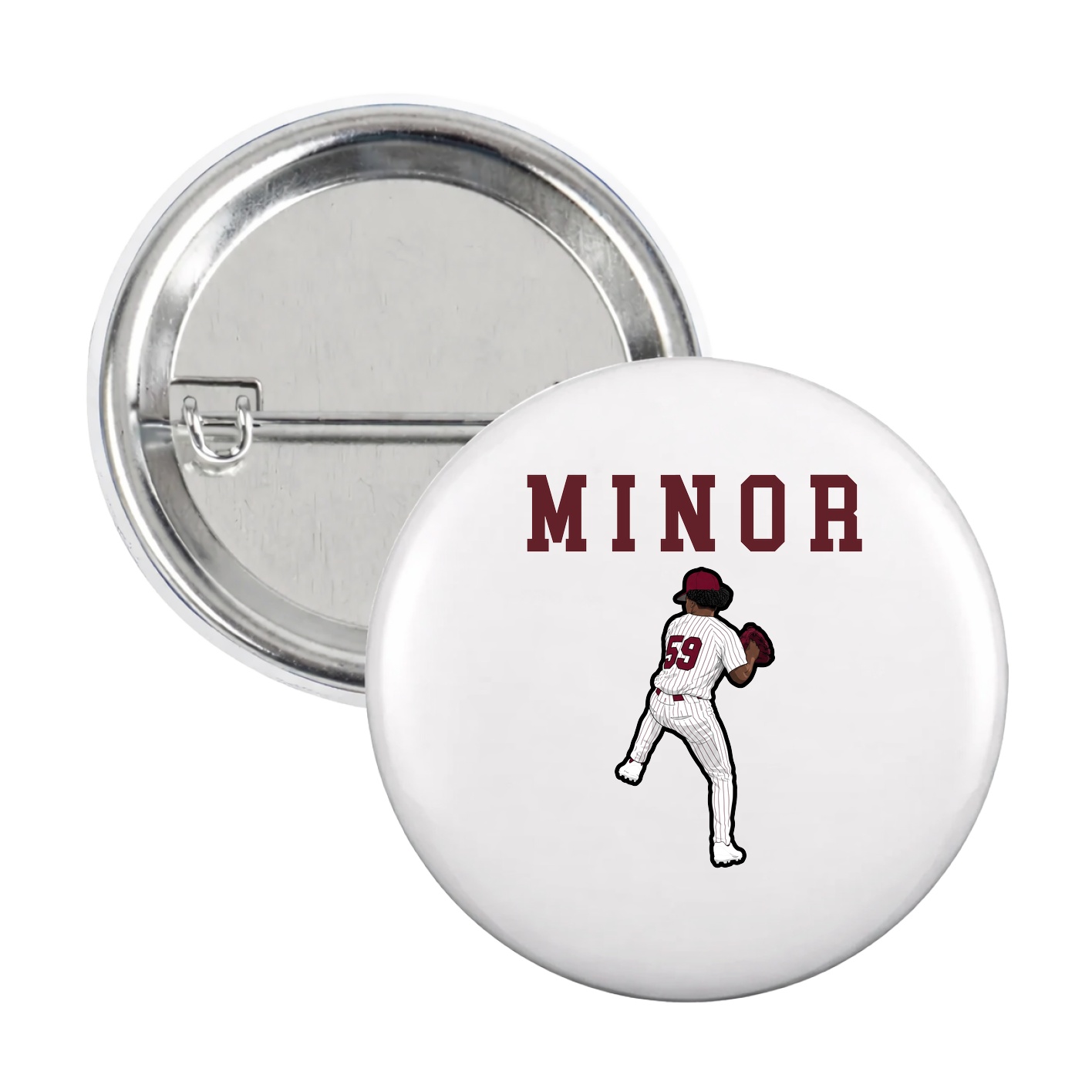 Game Day Button — Shirsey in White