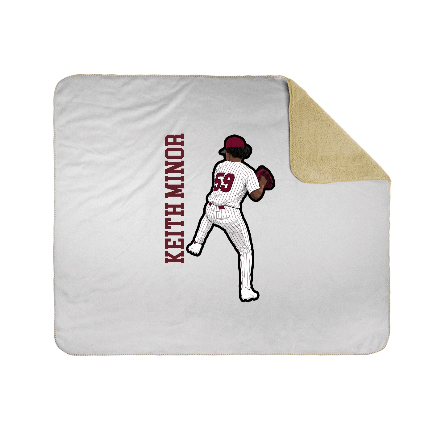 50x60 Sherpa Lined Throw Blanket