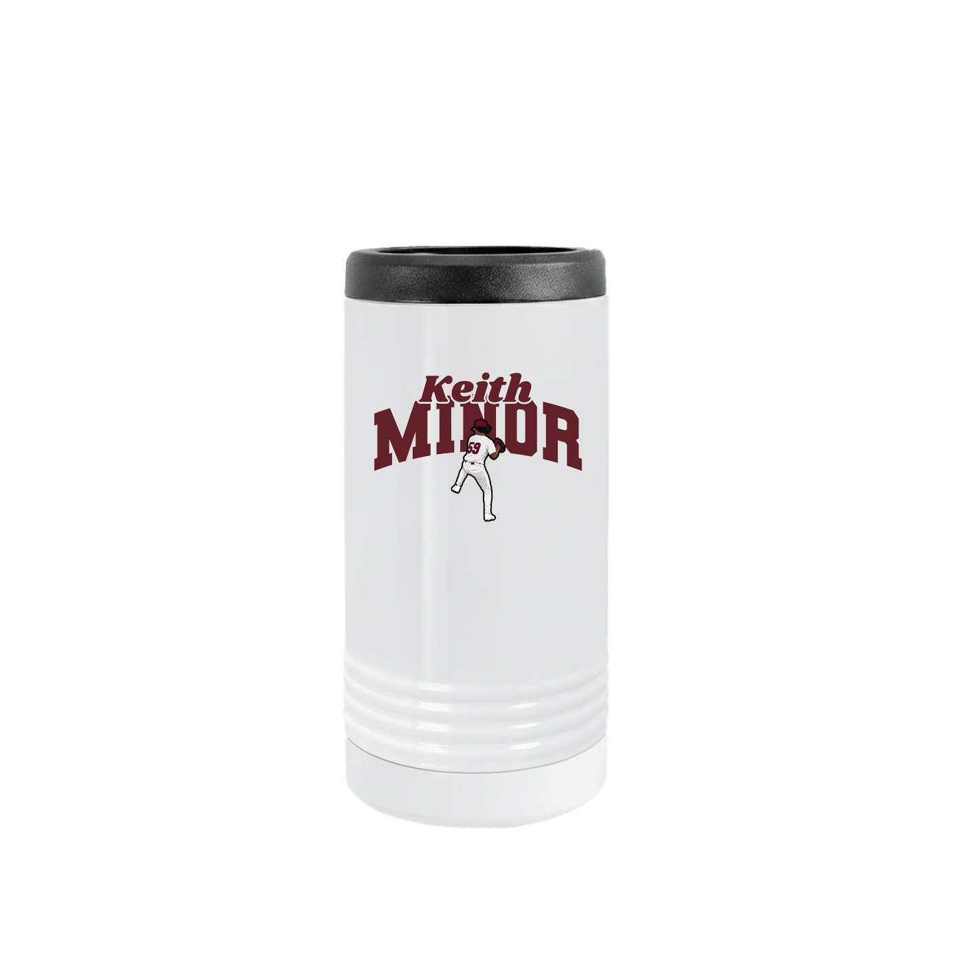 Slim Beverage Holder — Signature Arch in White