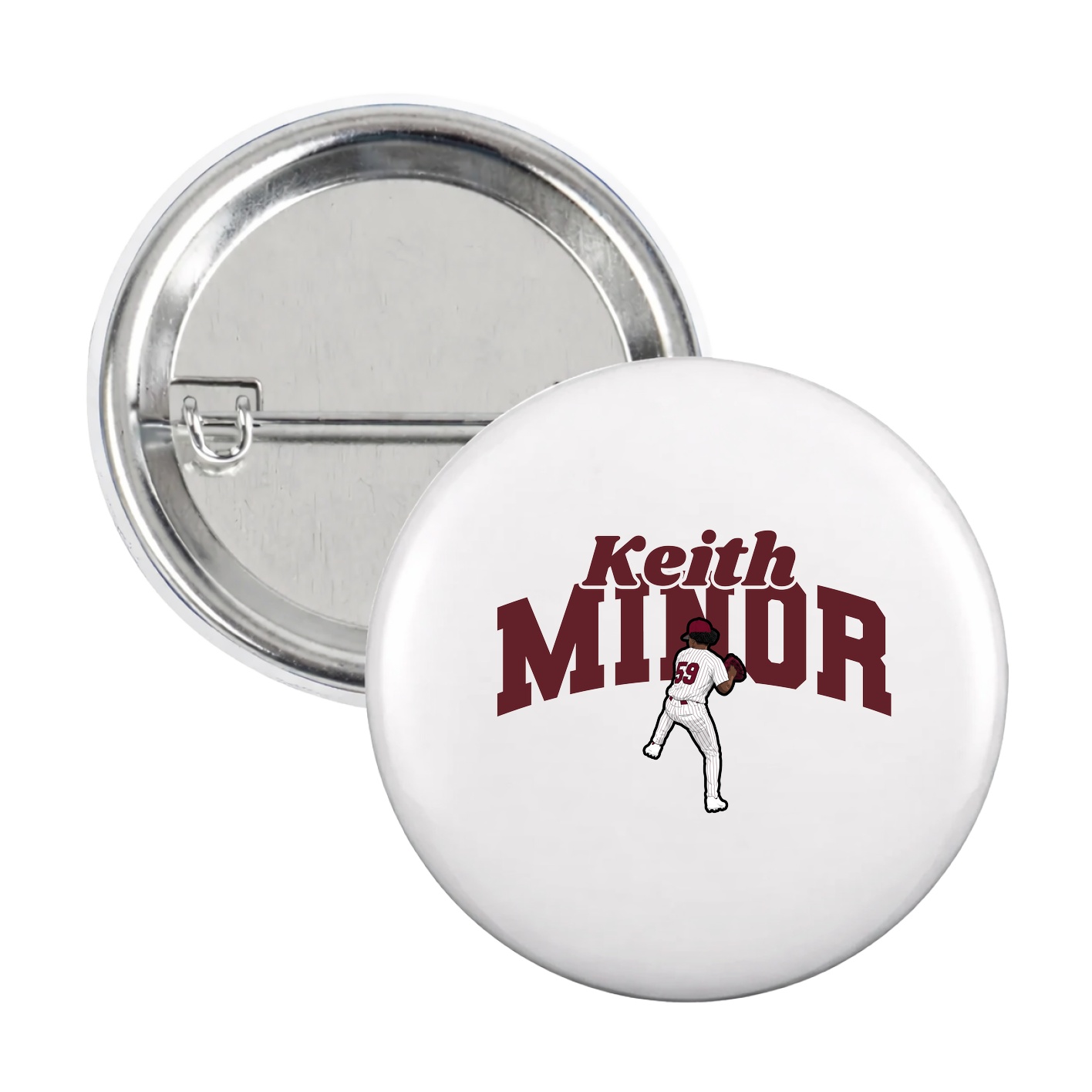 Game Day Button — Signature Arch in White