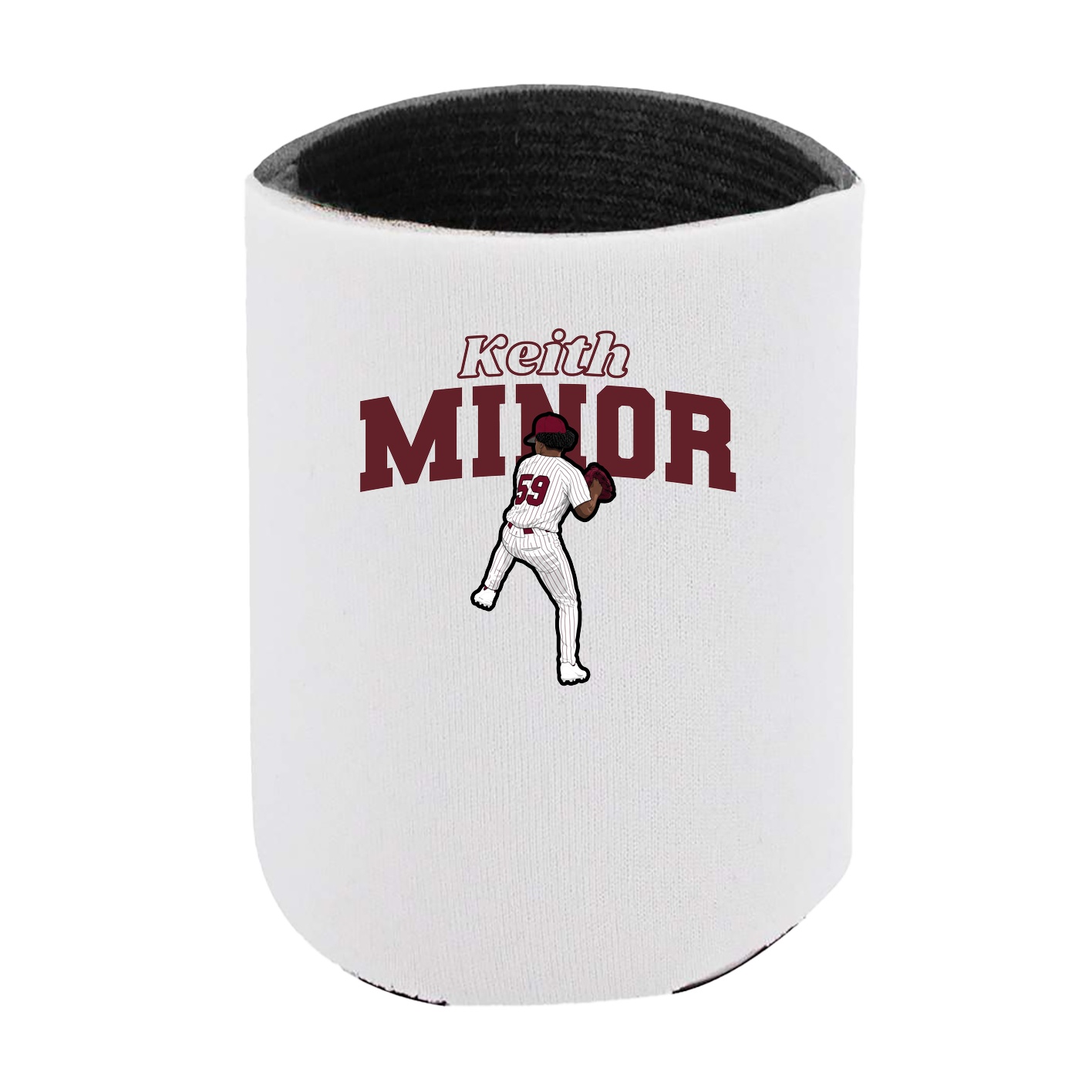Can Holder — Name Arch in White
