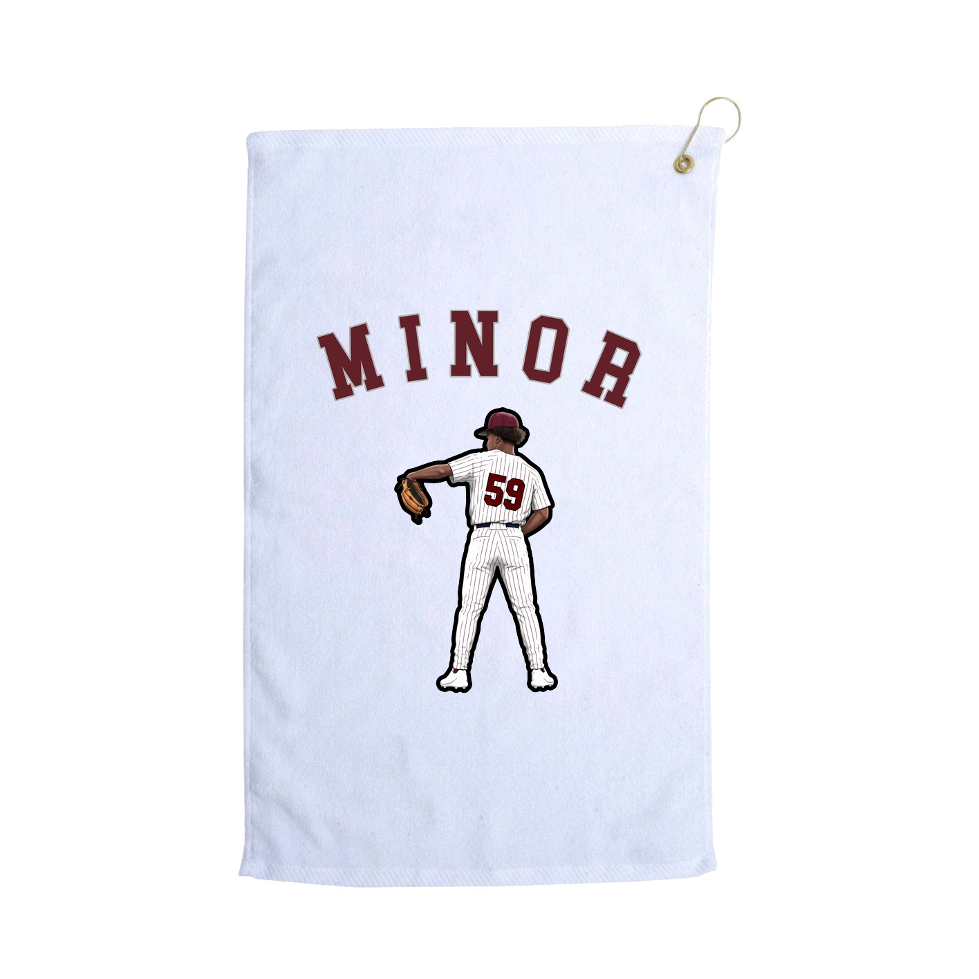 Golf Towel — Shirsey Arch in White
