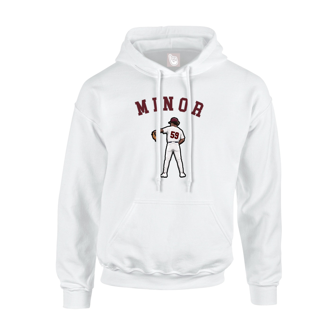 Youth Hoodie — Shirsey Arch in White