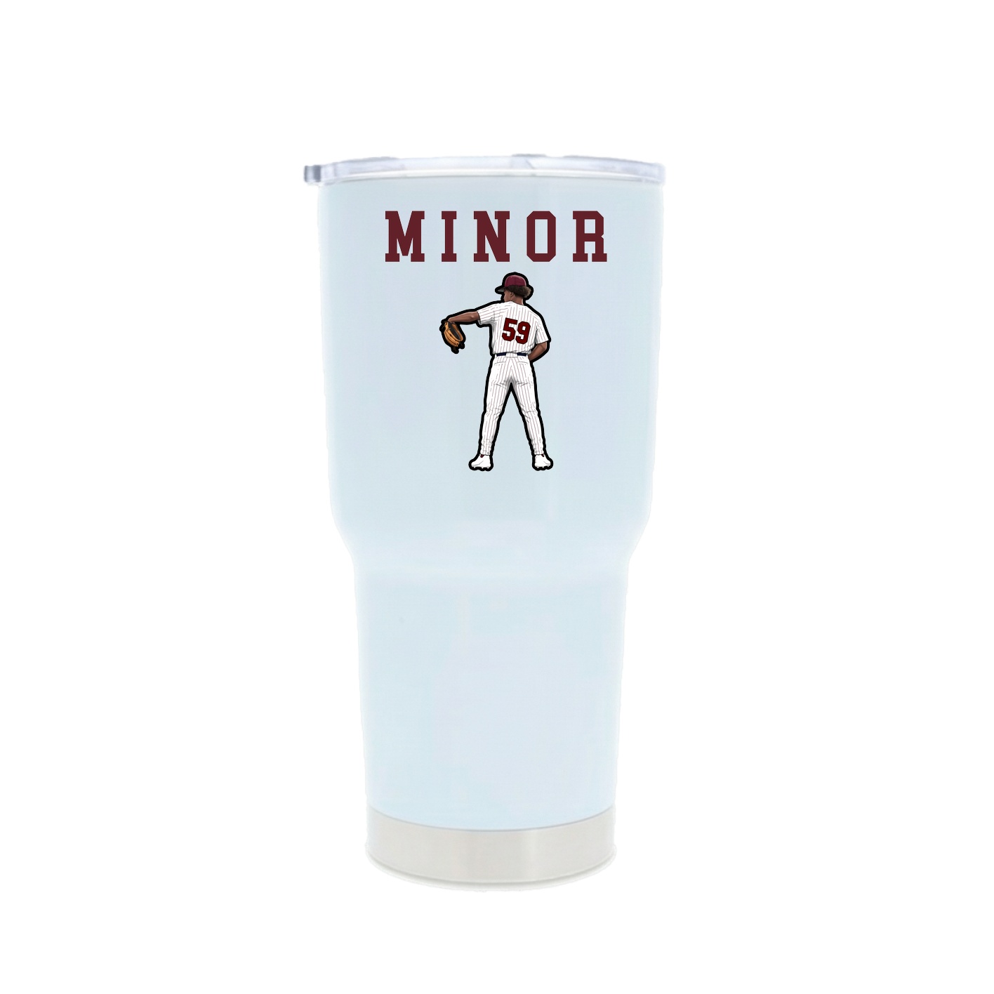 30oz Stainless Steel Tumbler — Shirsey in White