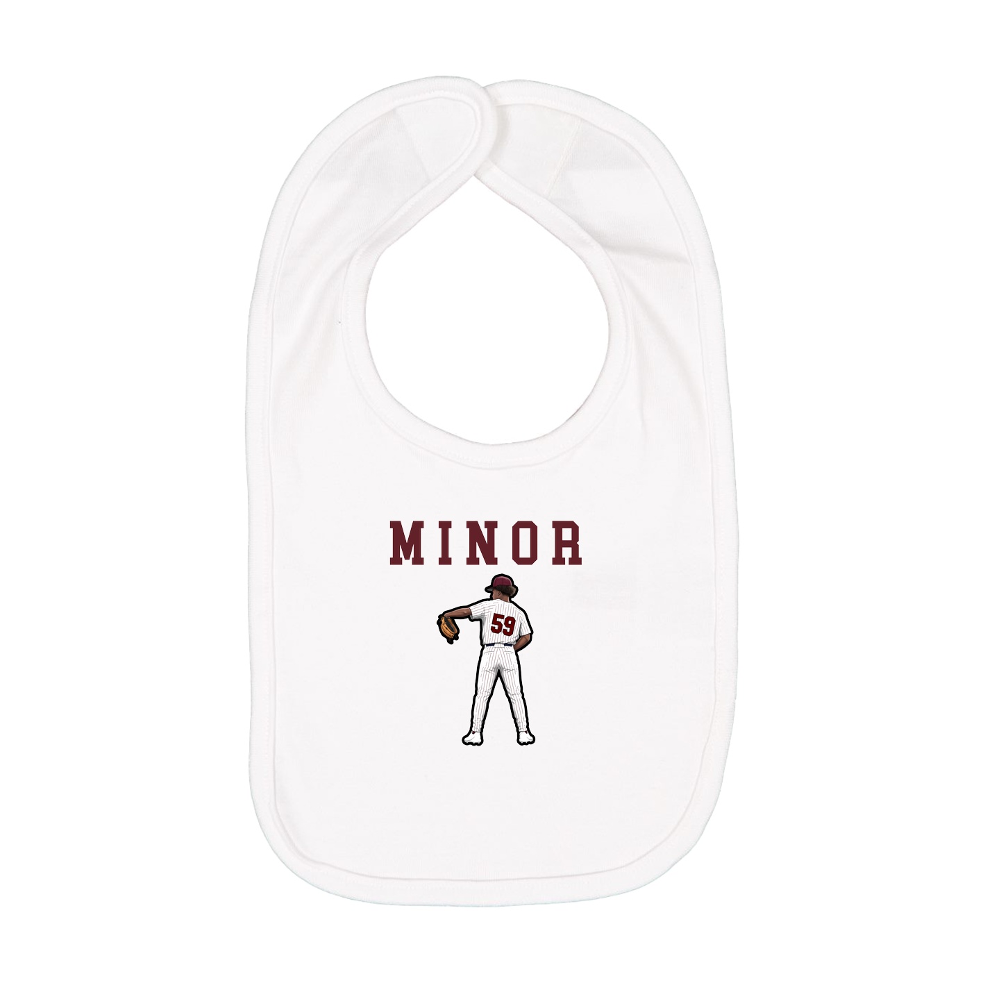 Infant Bib — Shirsey in White