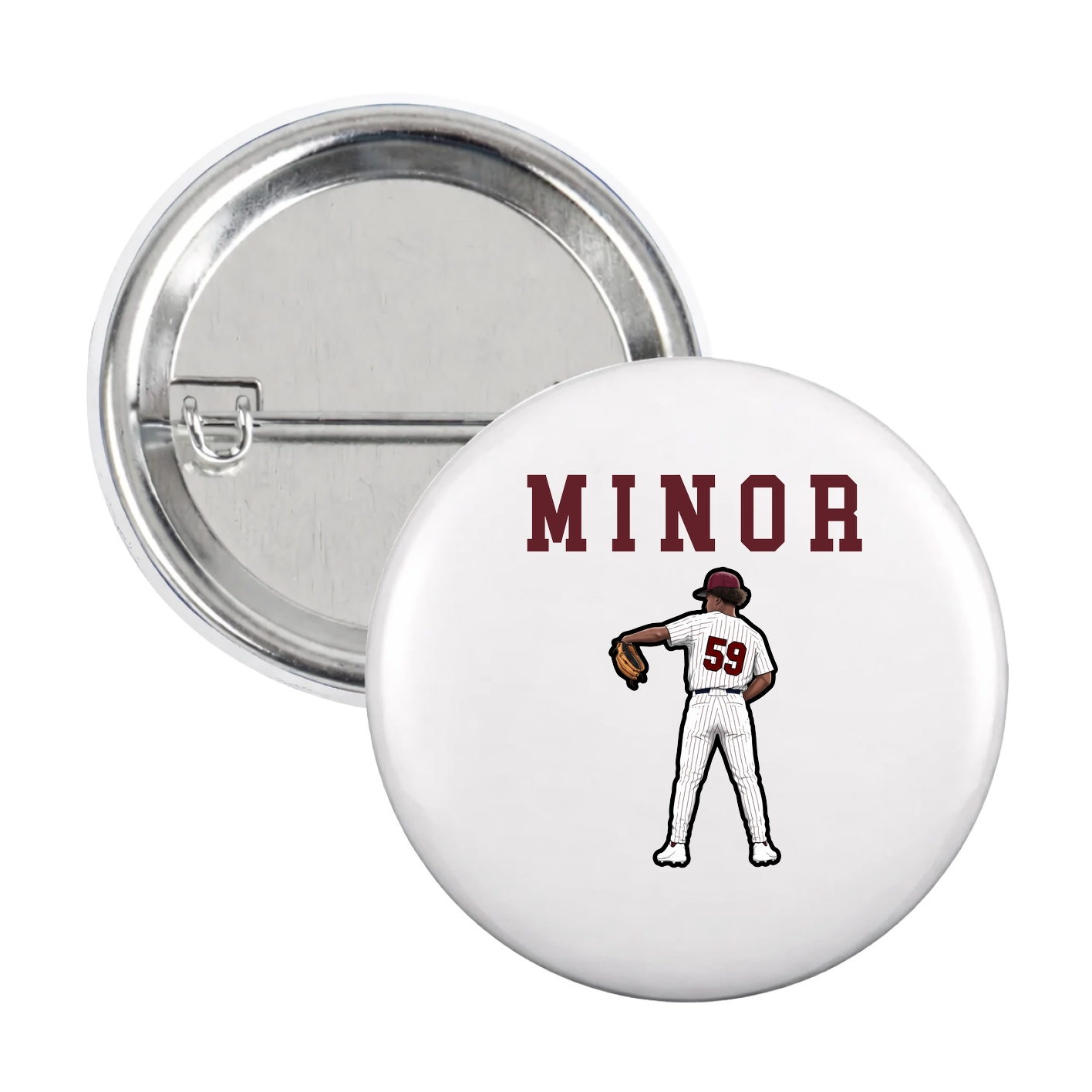 Game Day Button — Shirsey in White
