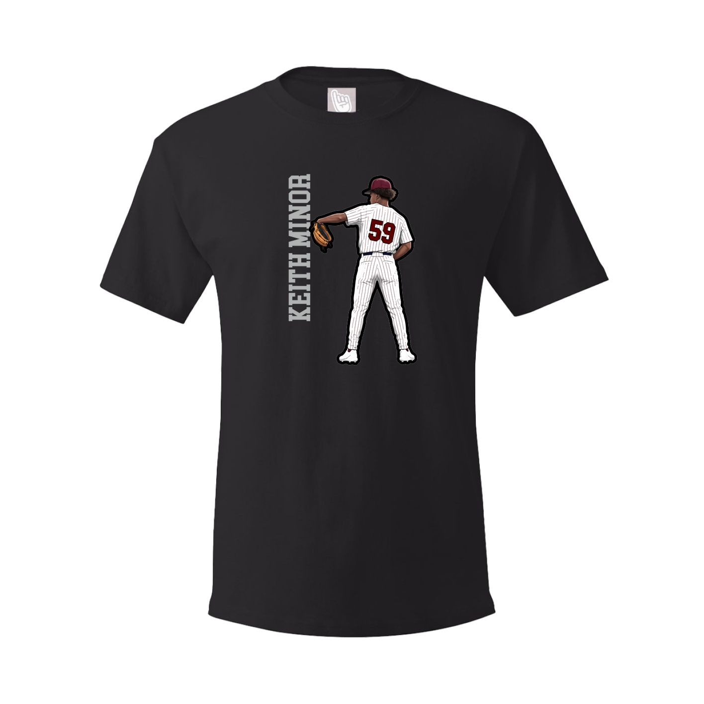 Tee — Name Vertical in Black