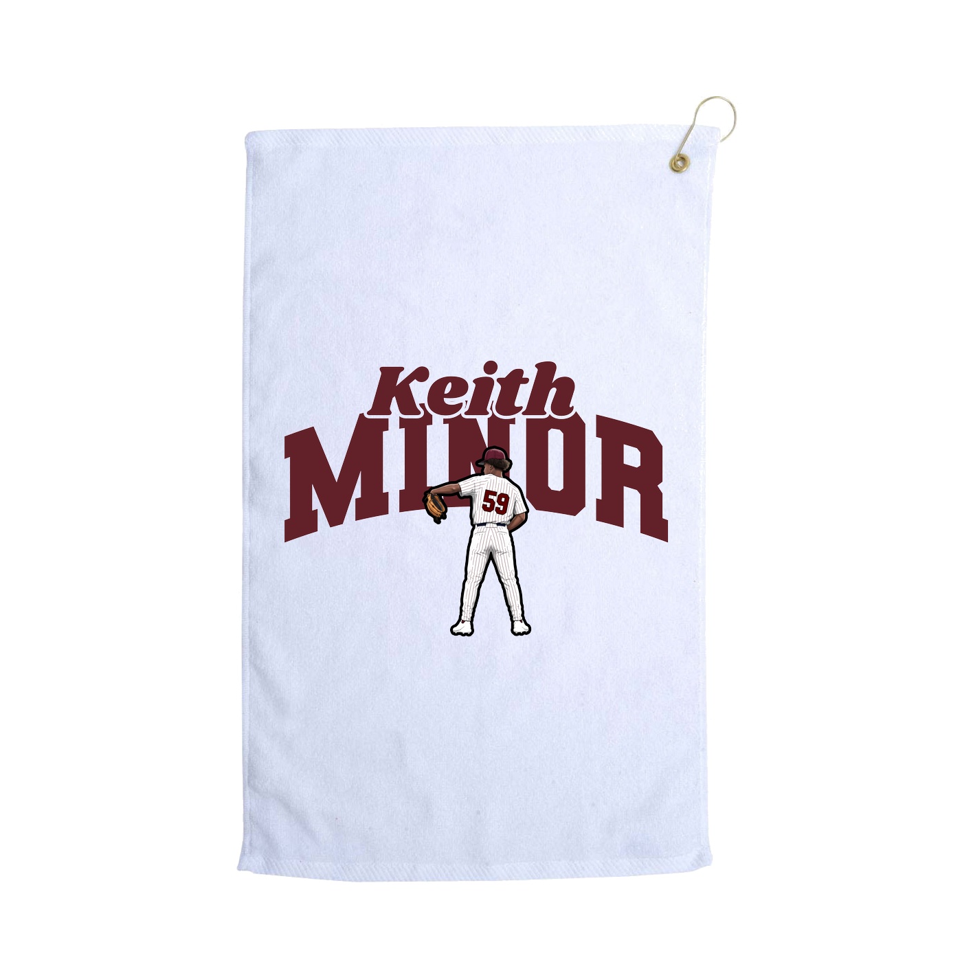 Golf Towel — Signature Arch in White