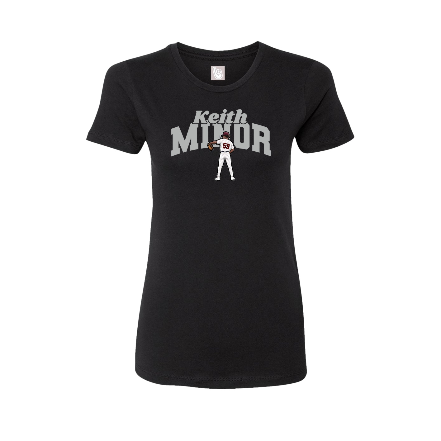 Womens Tee — Signature Arch in Black