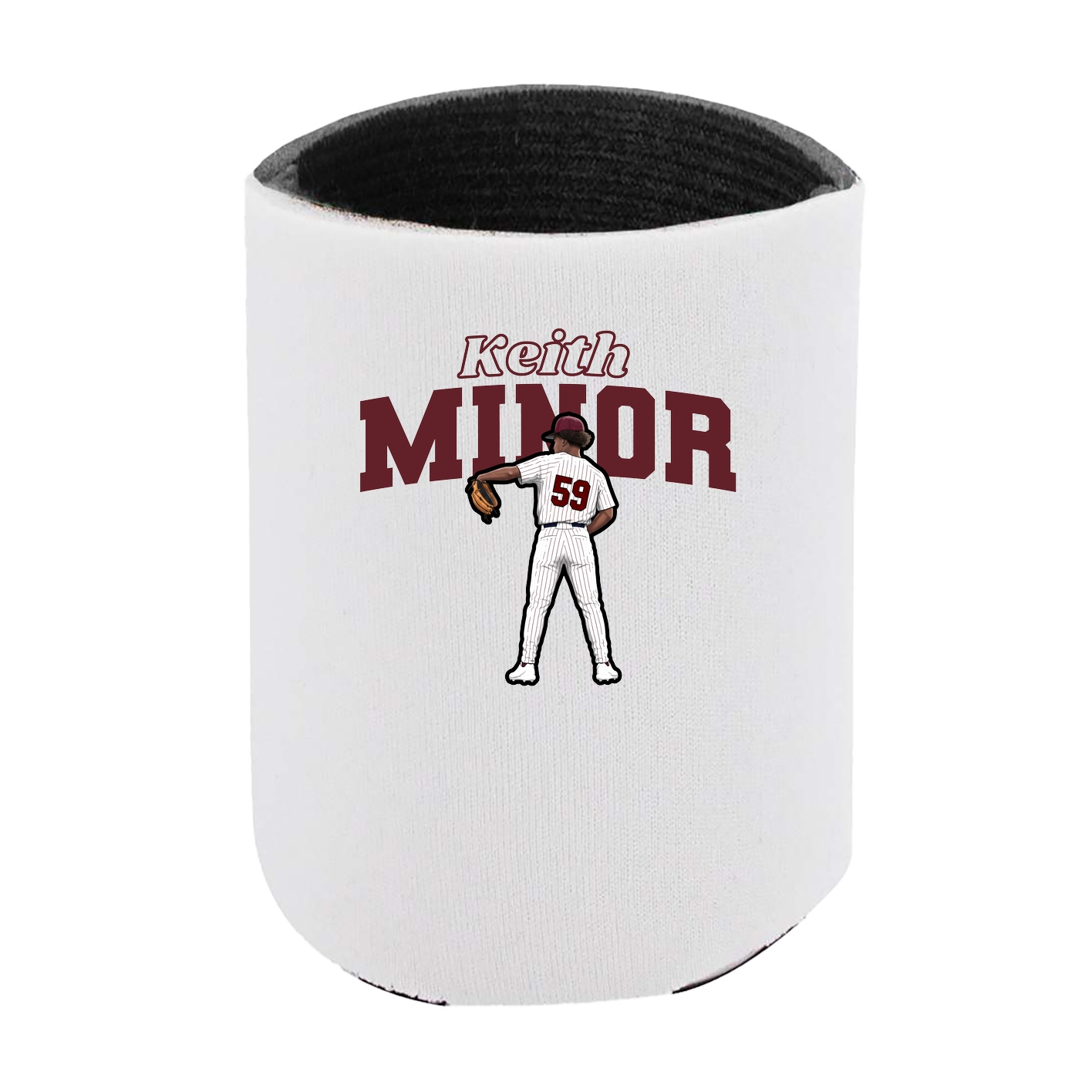 Can Holder — Name Arch in White