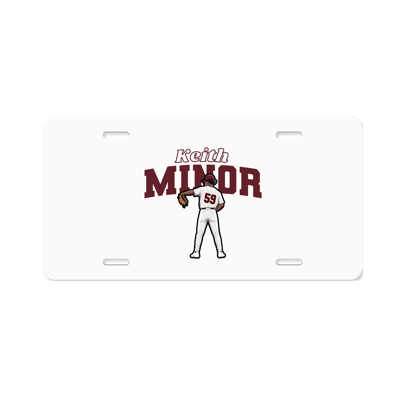 License Plate — Name Arch in Classic