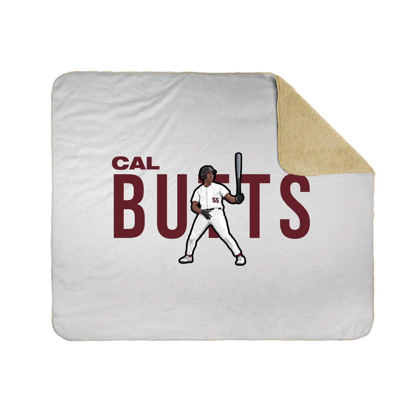 Throw Blanket — Player Name in White