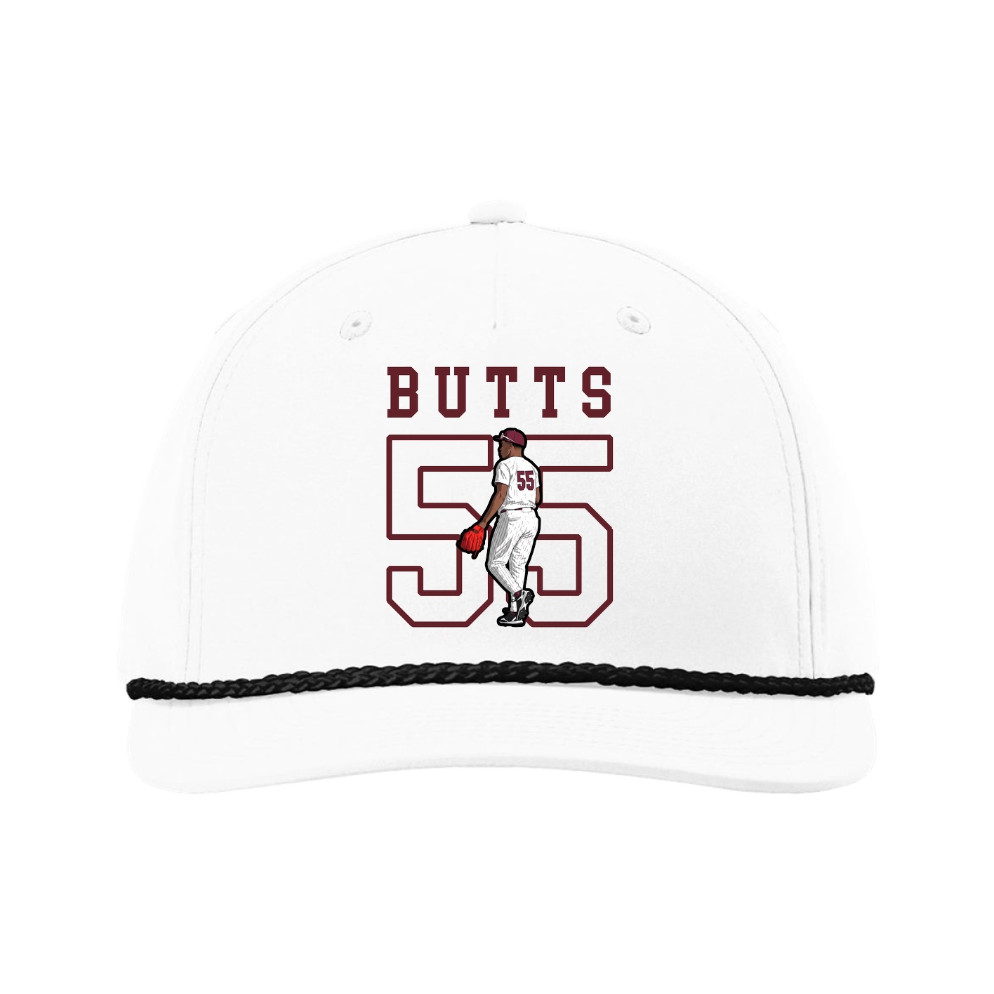 Five-Panel Classic Rope Cap — Shirsey in White
