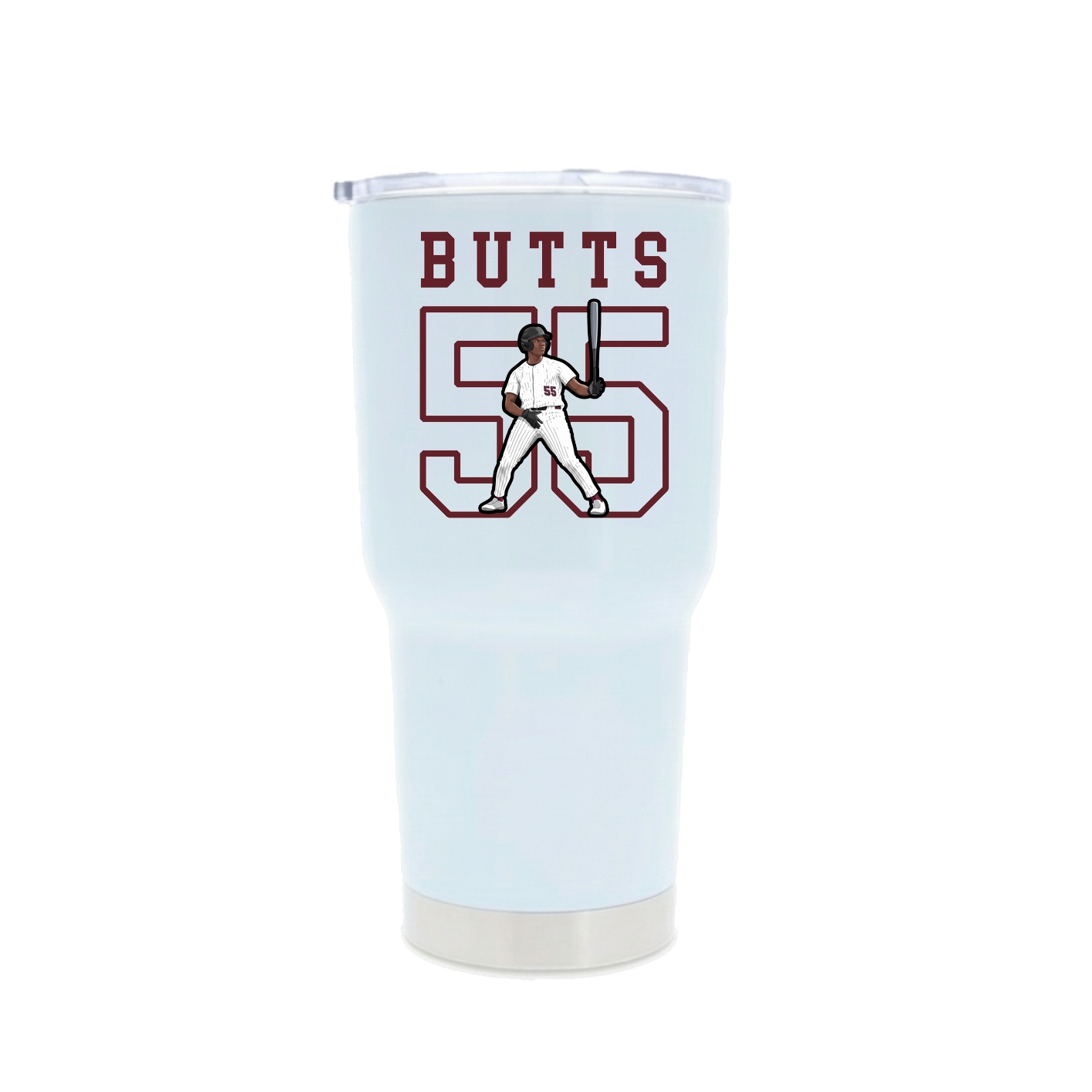 30oz Stainless Steel Tumbler — Shirsey in White