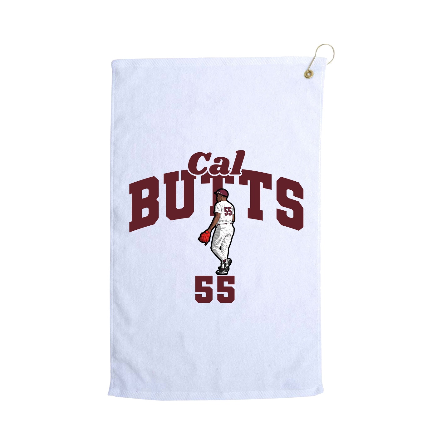 Golf Towel — Signature Arch in White