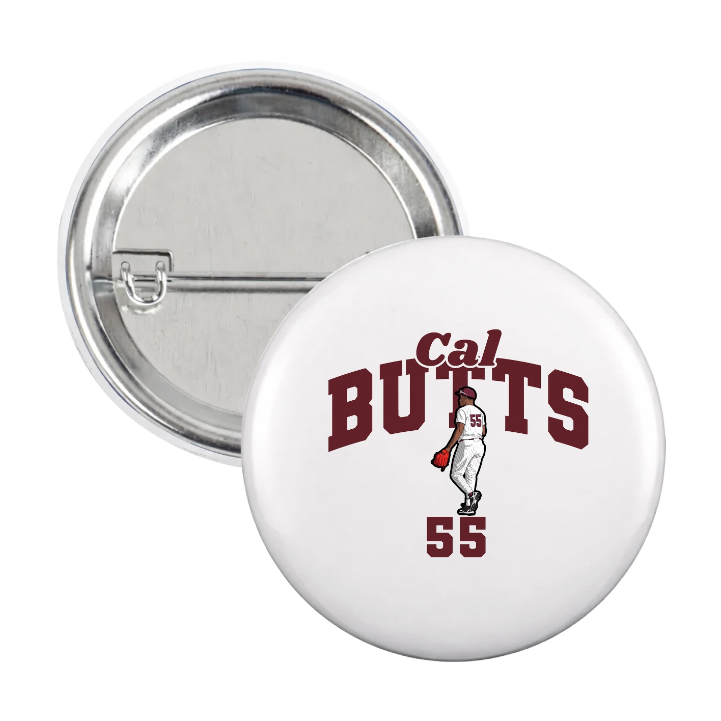 Game Day Button — Signature Arch in White