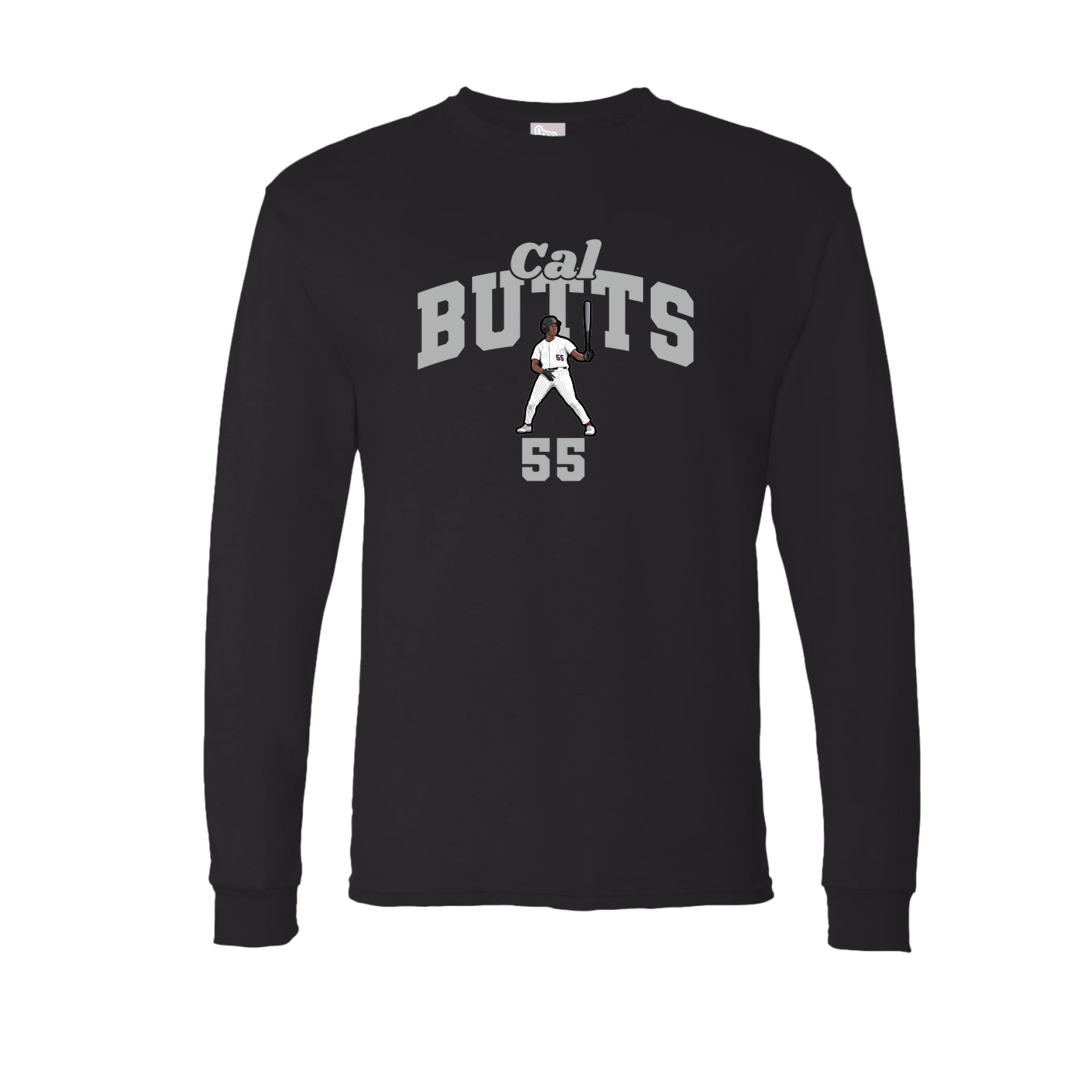 Long Sleeve Tee — Signature Arch in Black