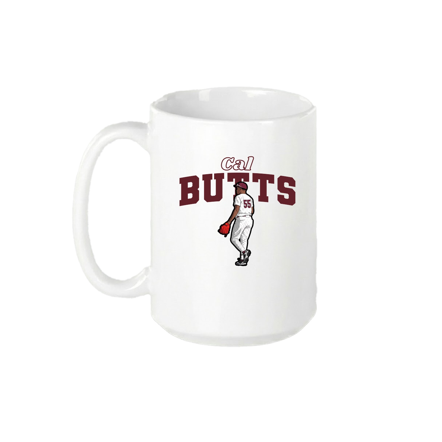 15oz Coffee Mug — Name Arch in White