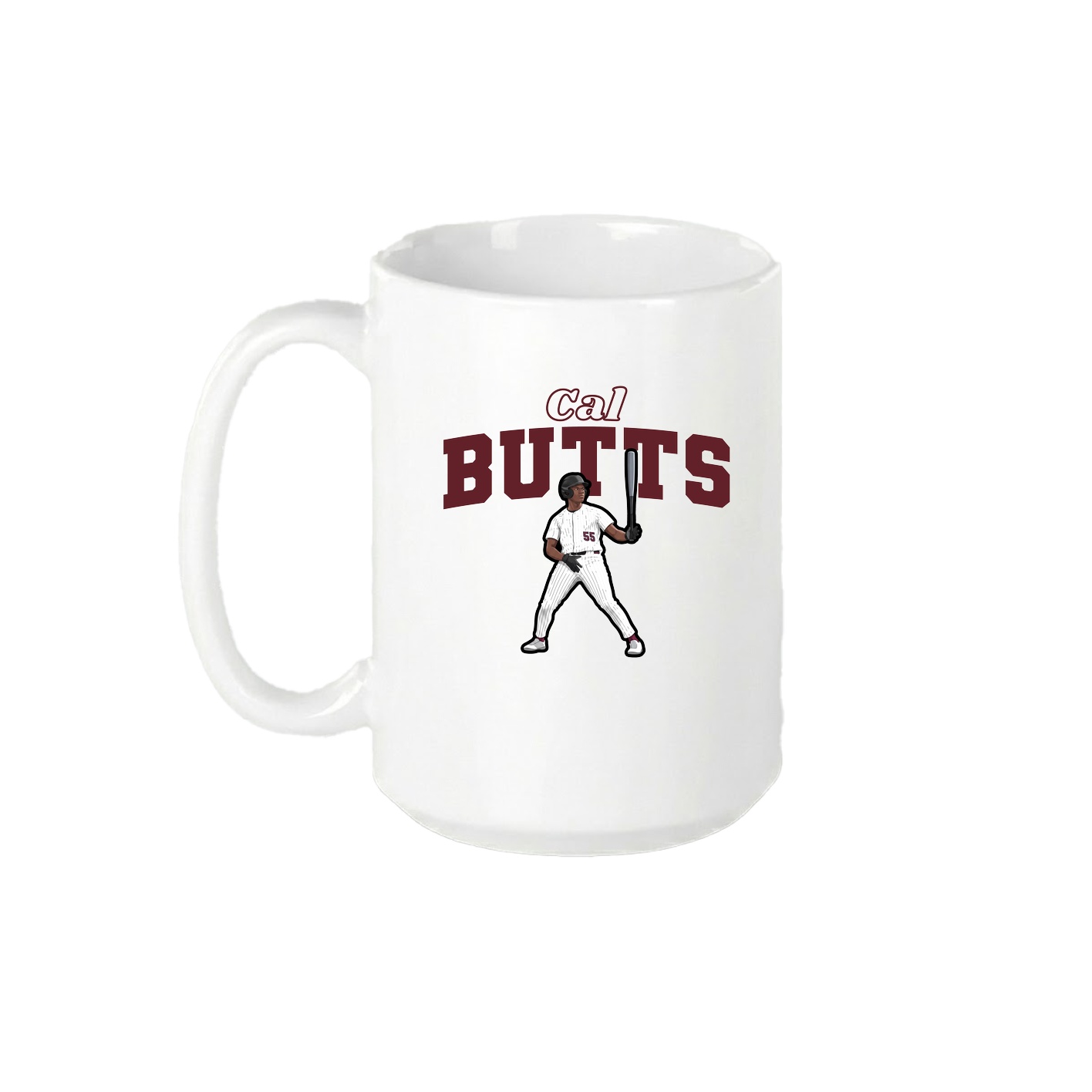 15oz Coffee Mug — Name Arch in White