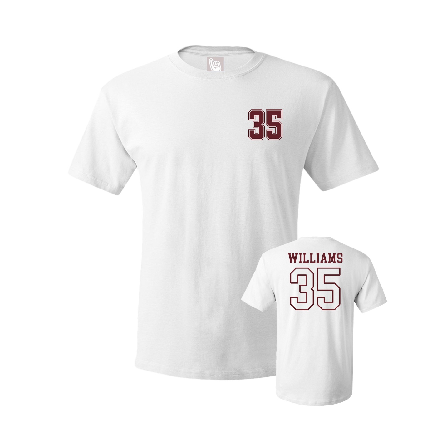 Youth Tee — Chest Back in White