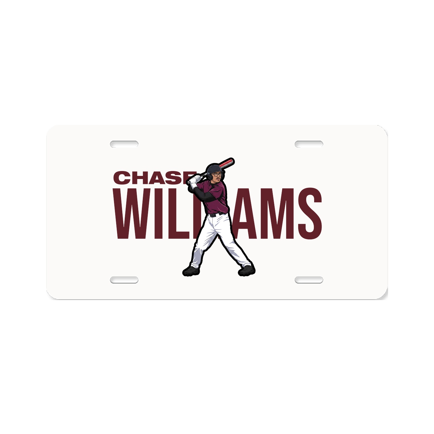 License Plate — Player Name in Classic