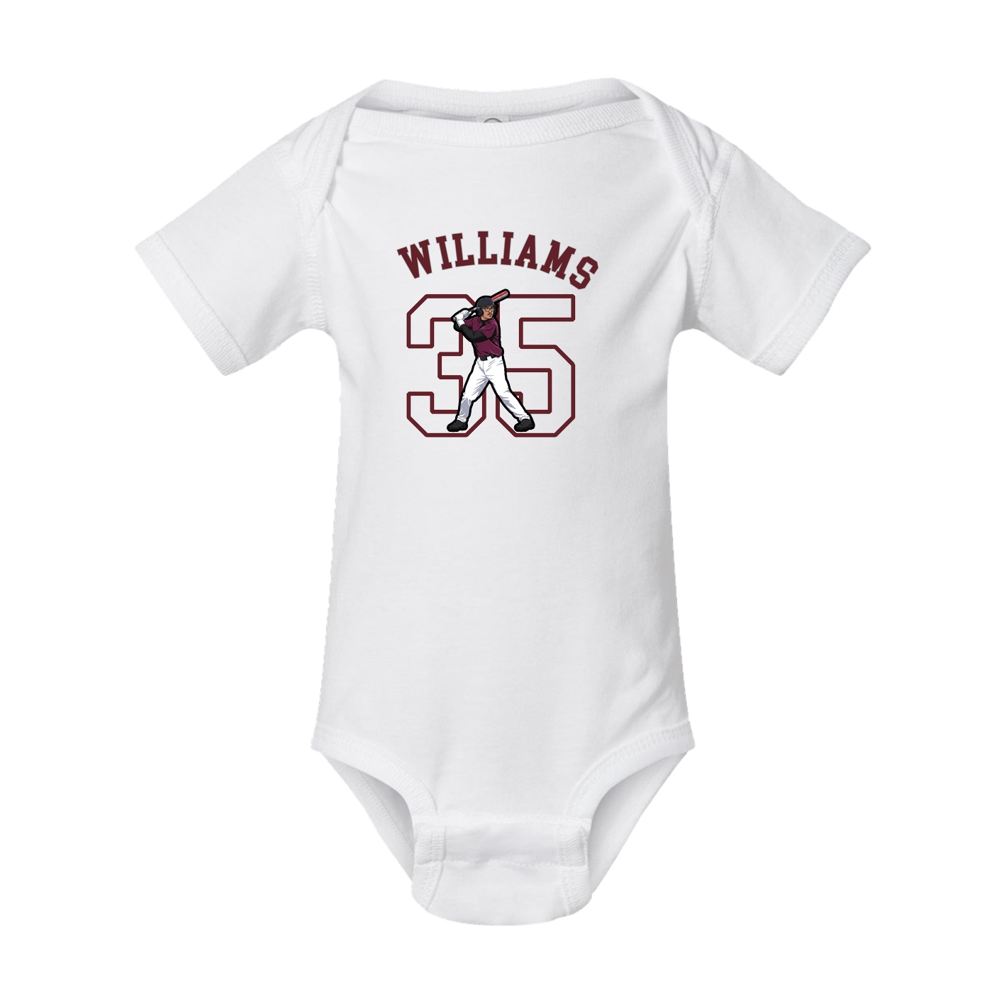 Baby Onesie — Shirsey Arch in White