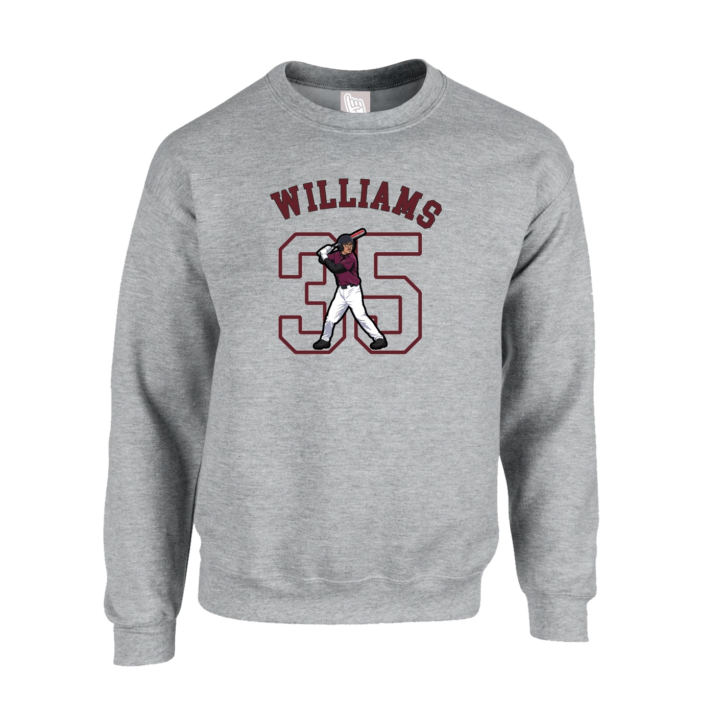 Fleece Crew — Shirsey Arch in Grey