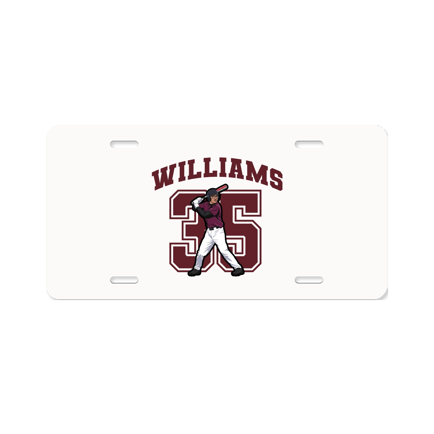License Plate — Number in Classic
