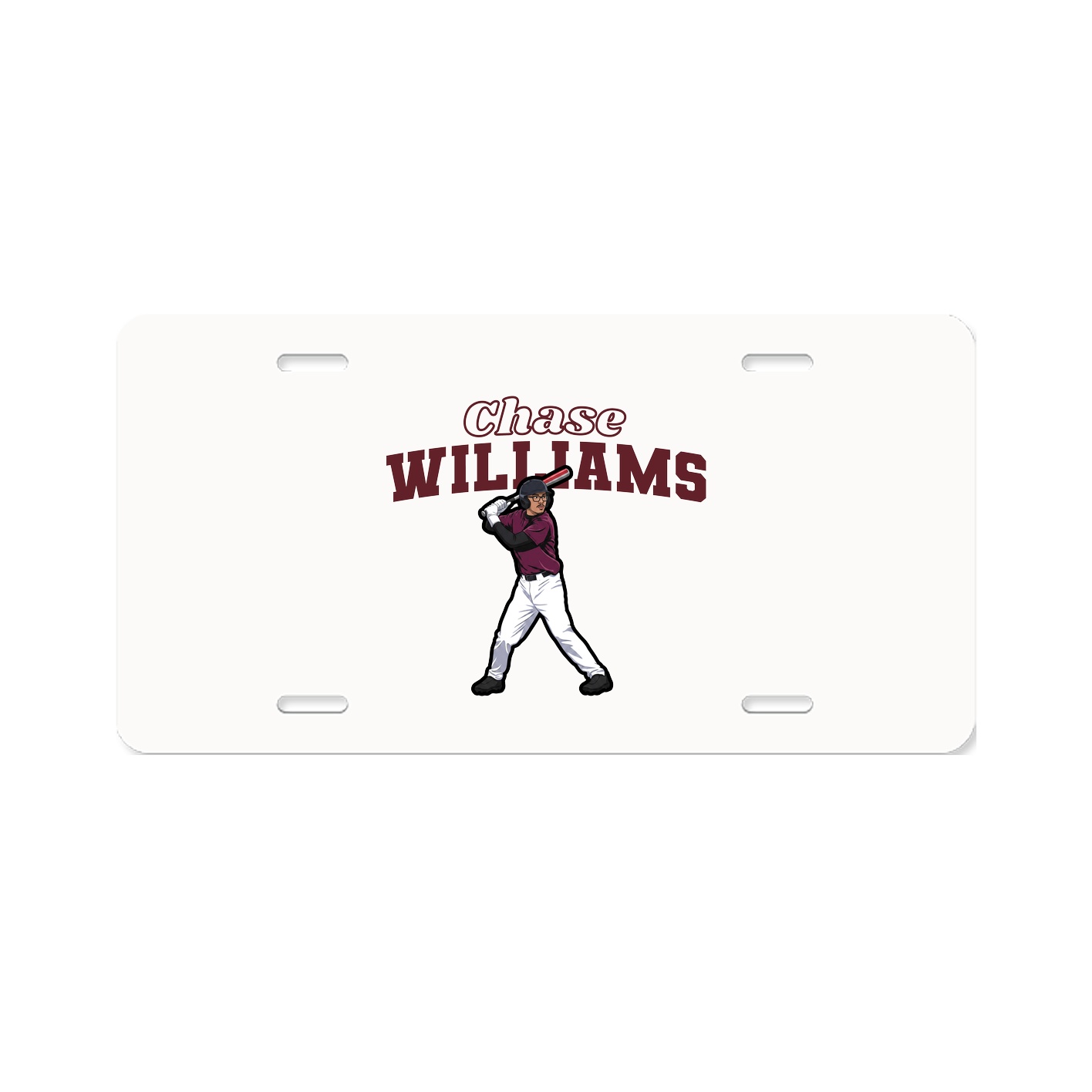 License Plate — Name Arch in Classic