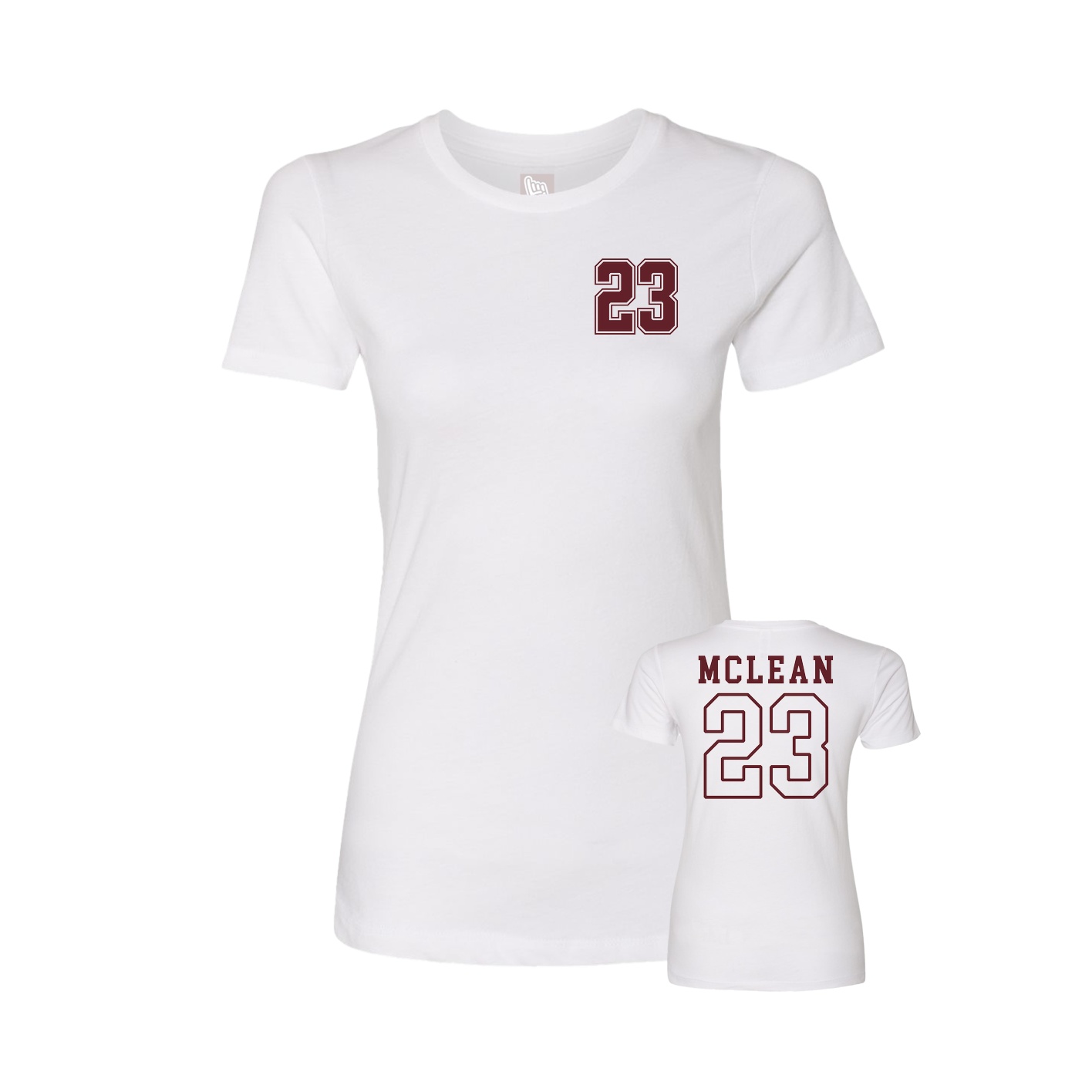 Womens Tee — Chest Back in White