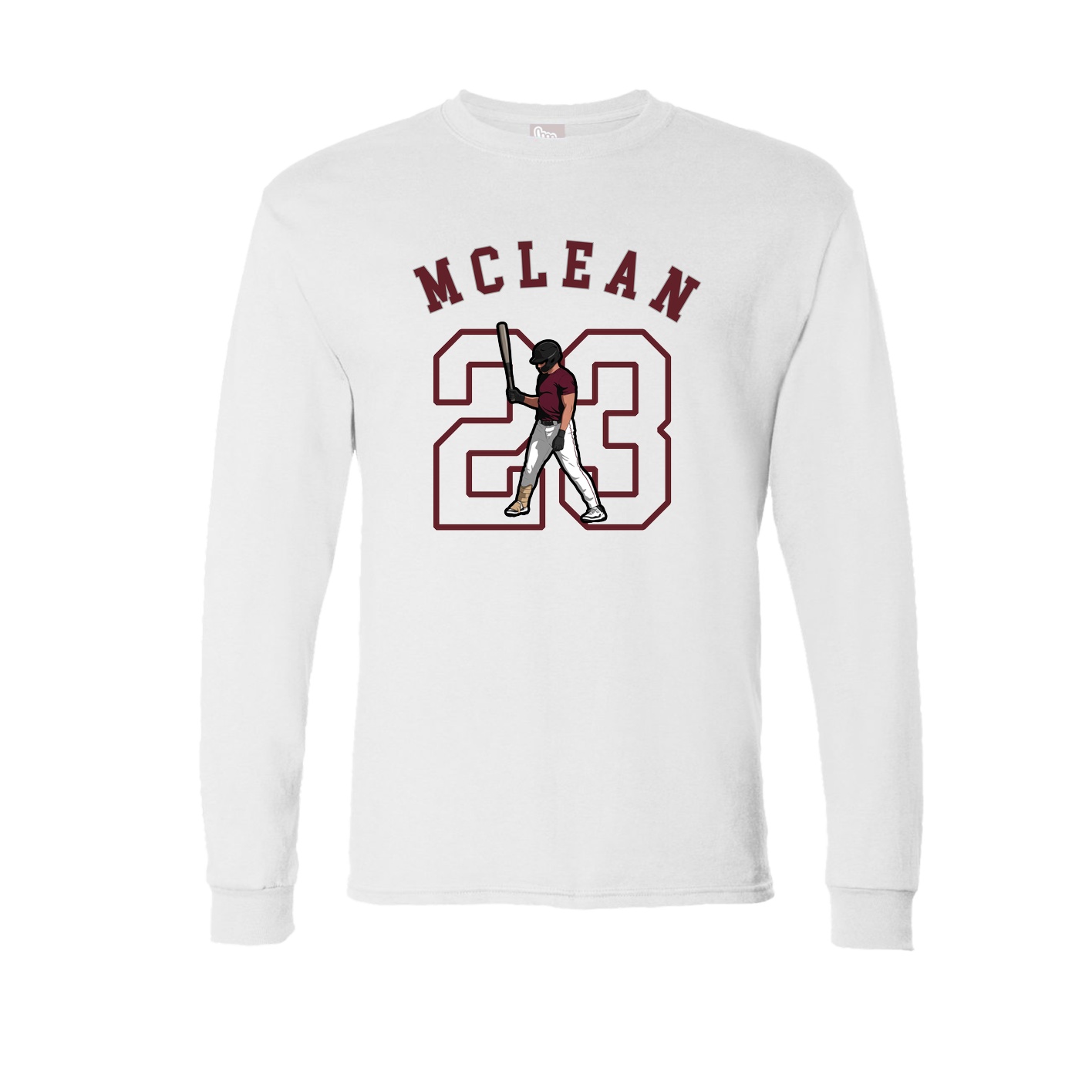 Long Sleeve Tee — Shirsey Arch in White
