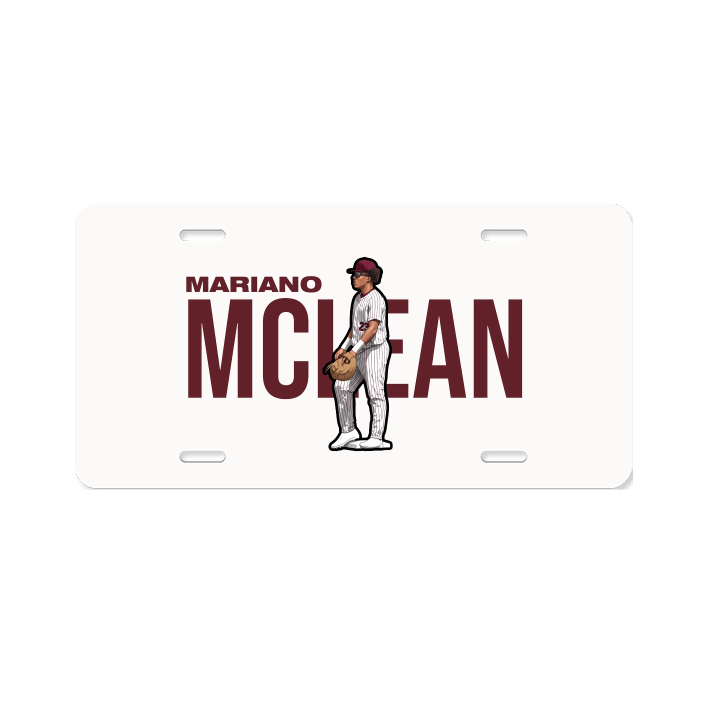 License Plate — Player Name in Classic