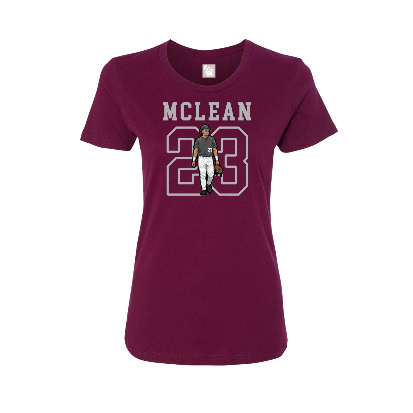 Fitted Women's Tee — Shirsey in Maroon