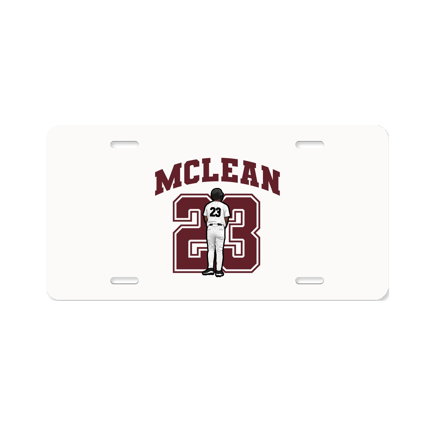License Plate — Number in Classic