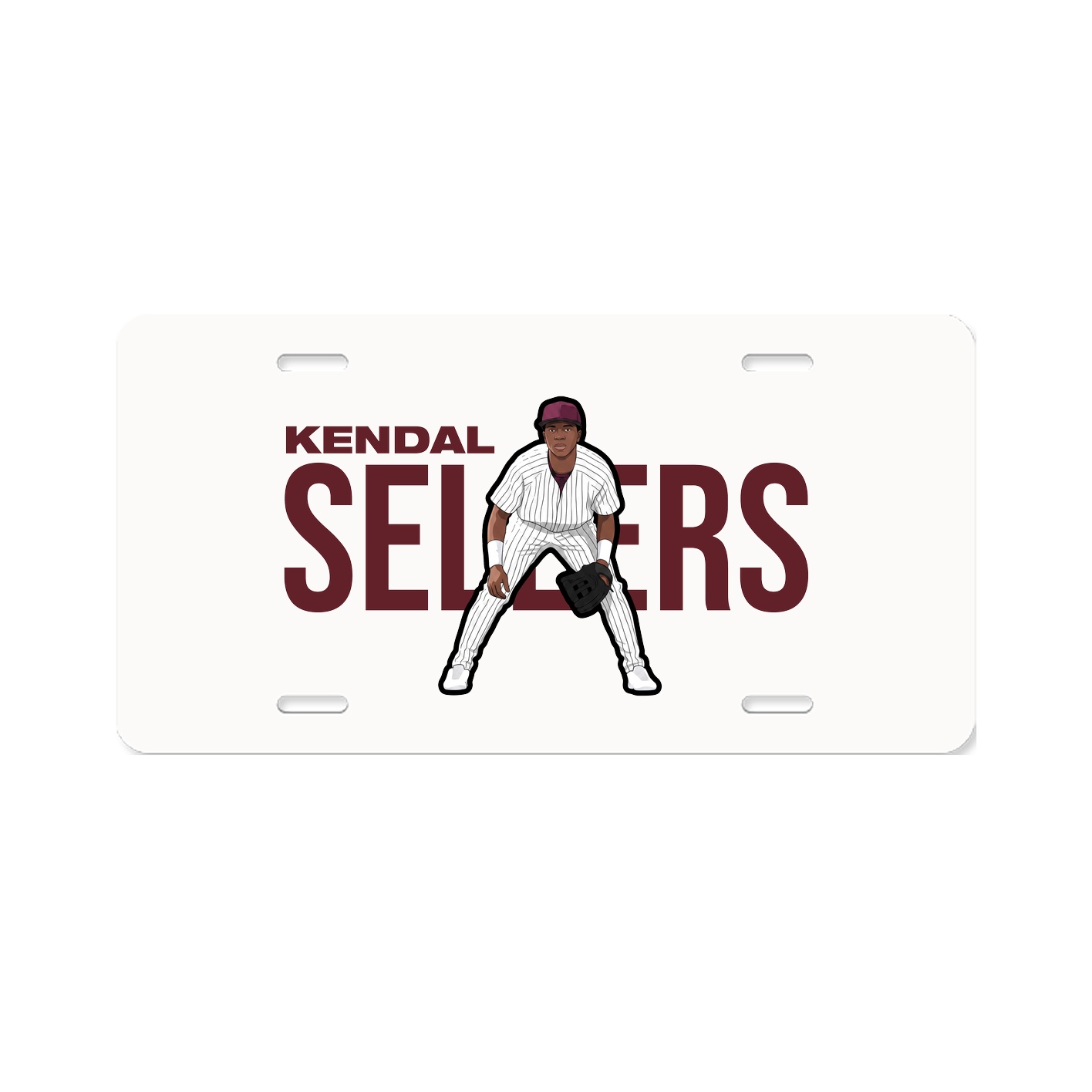 License Plate — Player Name in Classic