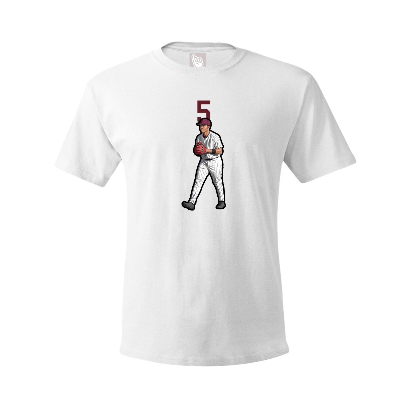 Tee — Number Top in White