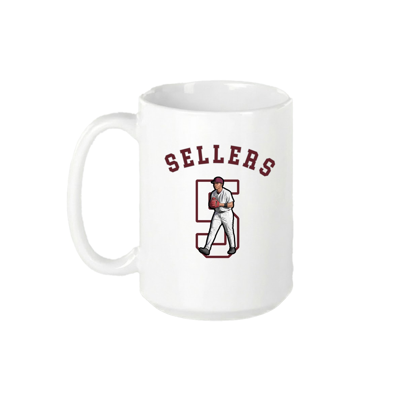15oz Coffee Mug — Shirsey Arch in White
